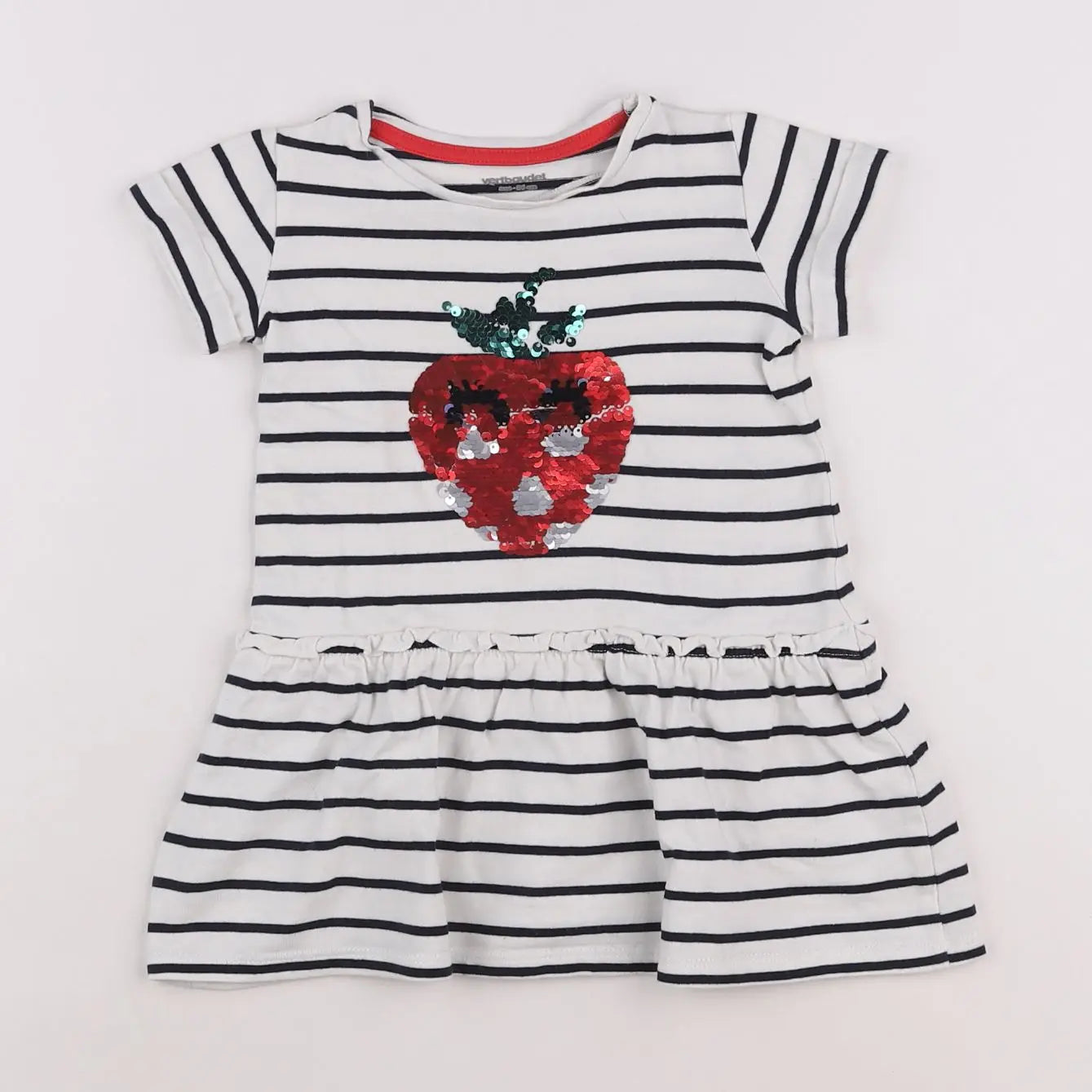 Vertbaudet - robe blanc - 2 ans