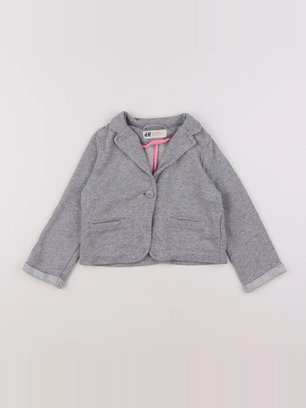 H&M - veste gris - 18 mois à 2 ans