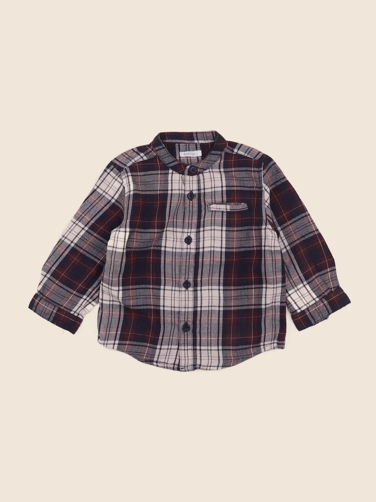 Boutchou - chemise rouge - 12 mois