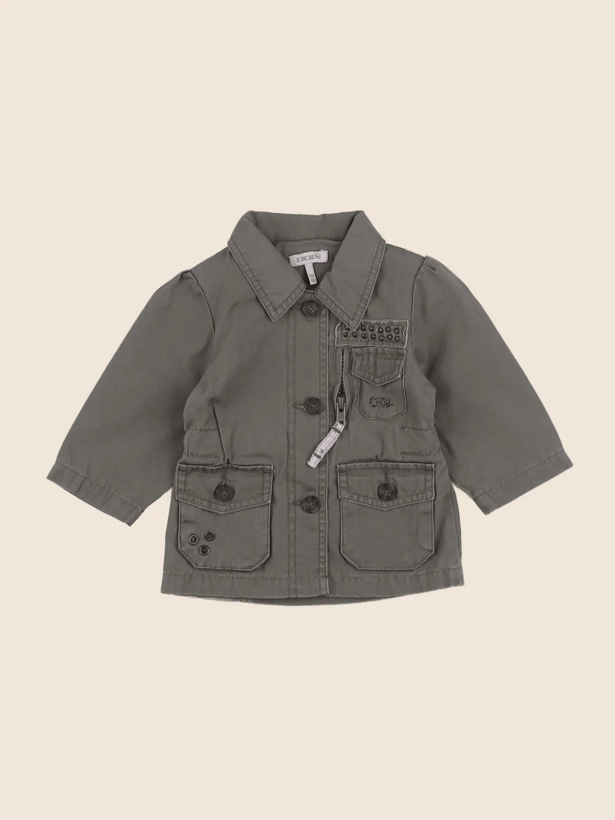 Vertbaudet - veste vert - 3 mois