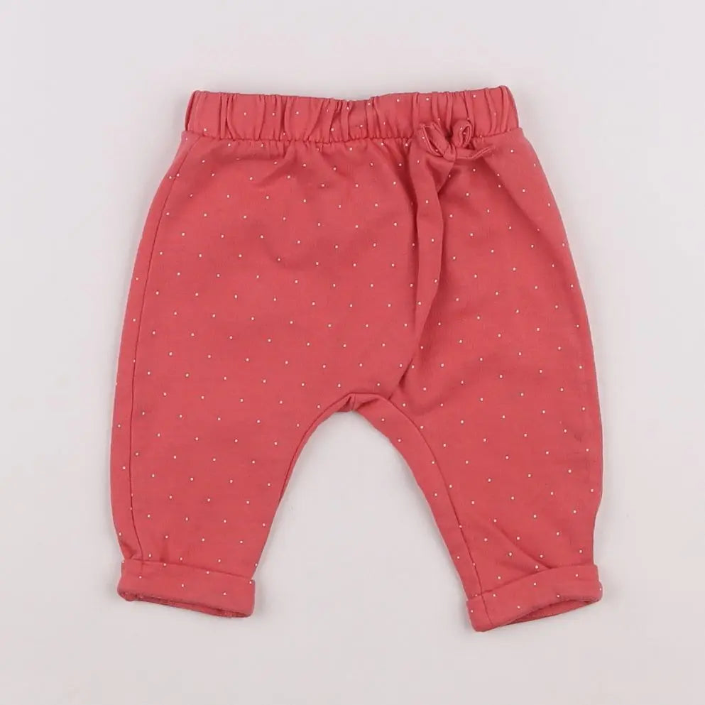 Vertbaudet - pantalon rose - 3 mois