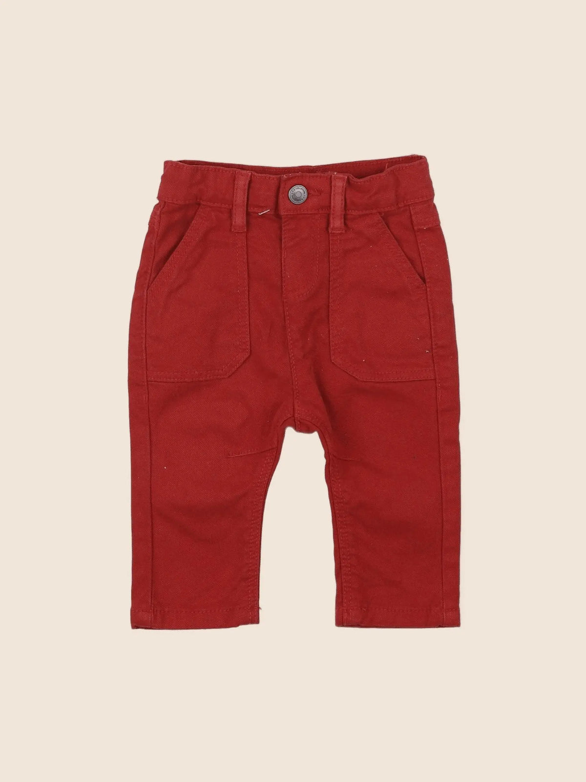 Tape à l'oeil - pantalon rouge - 6 mois