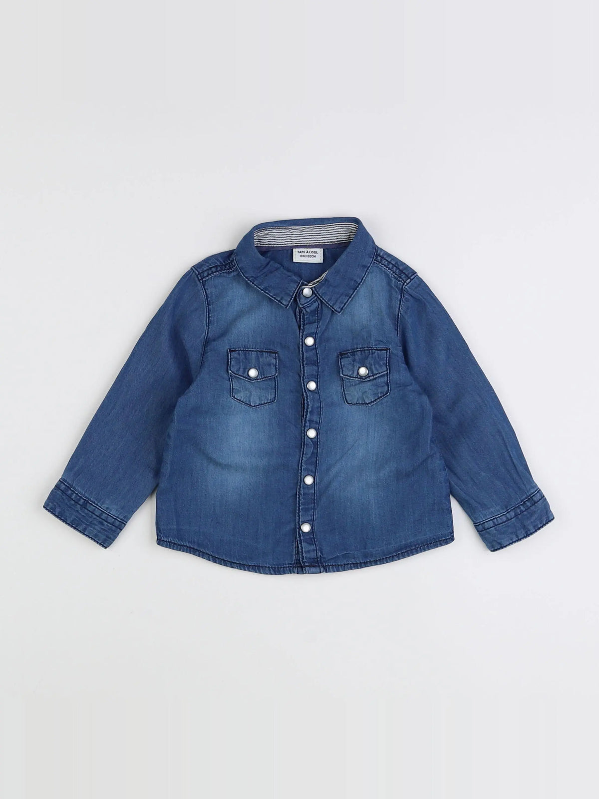 Tape à l'oeil - chemise bleu - 18 mois