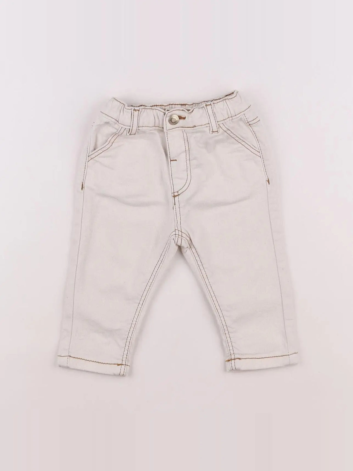 Tape à l'oeil - pantalon beige - 6 mois