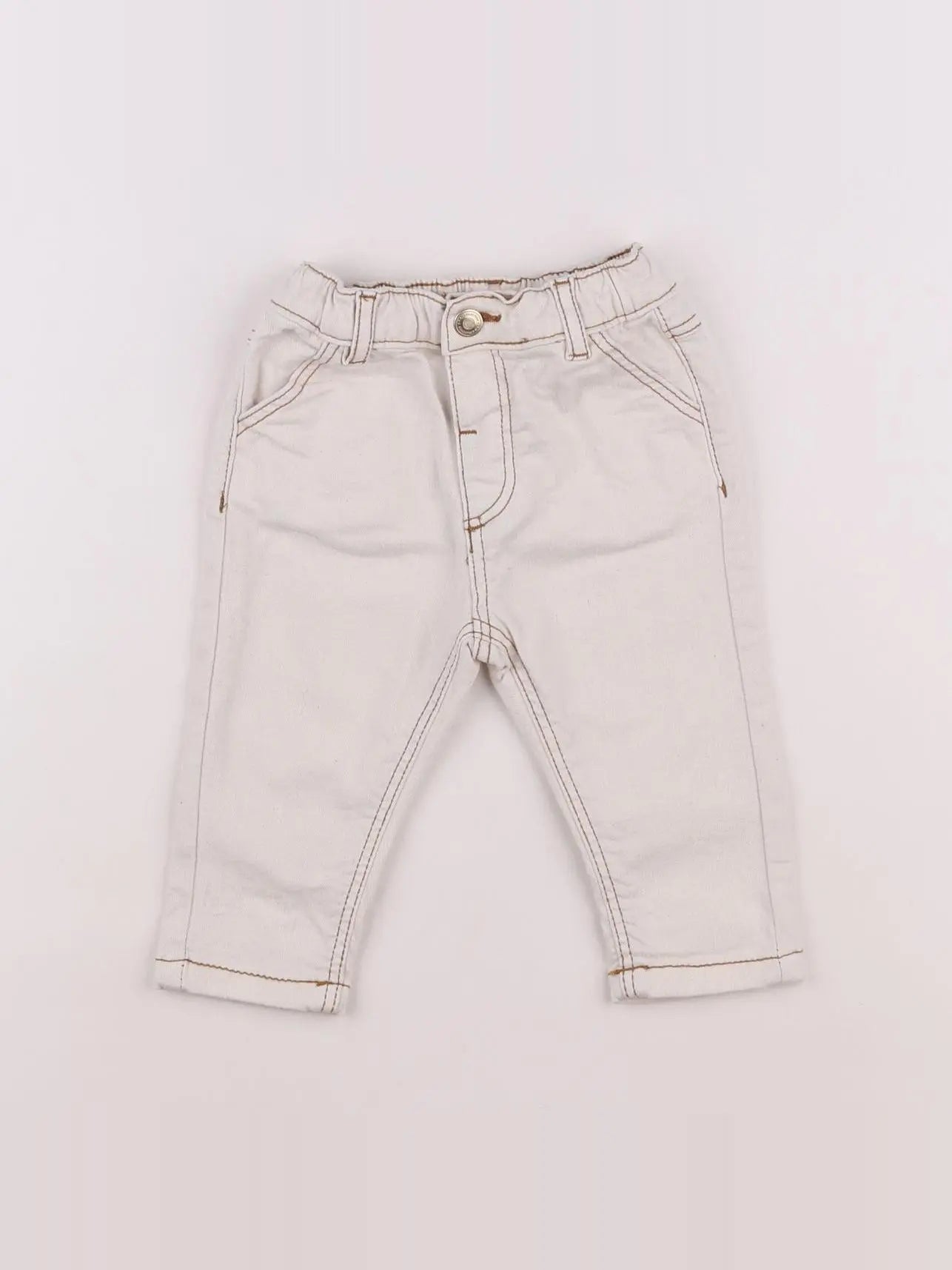 Tape à l'oeil - pantalon beige - 6 mois