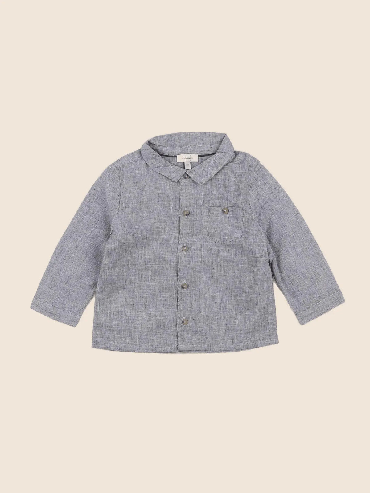 Natalys - chemise gris - 12 mois