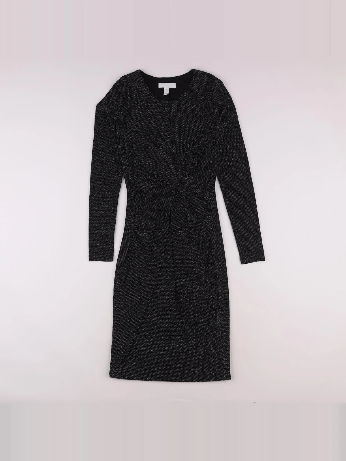 H&M - robe grossesse noir, argent - 36