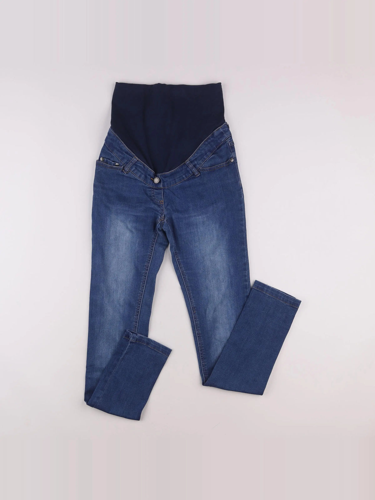 Vertbaudet - jean grossesse bleu - 34