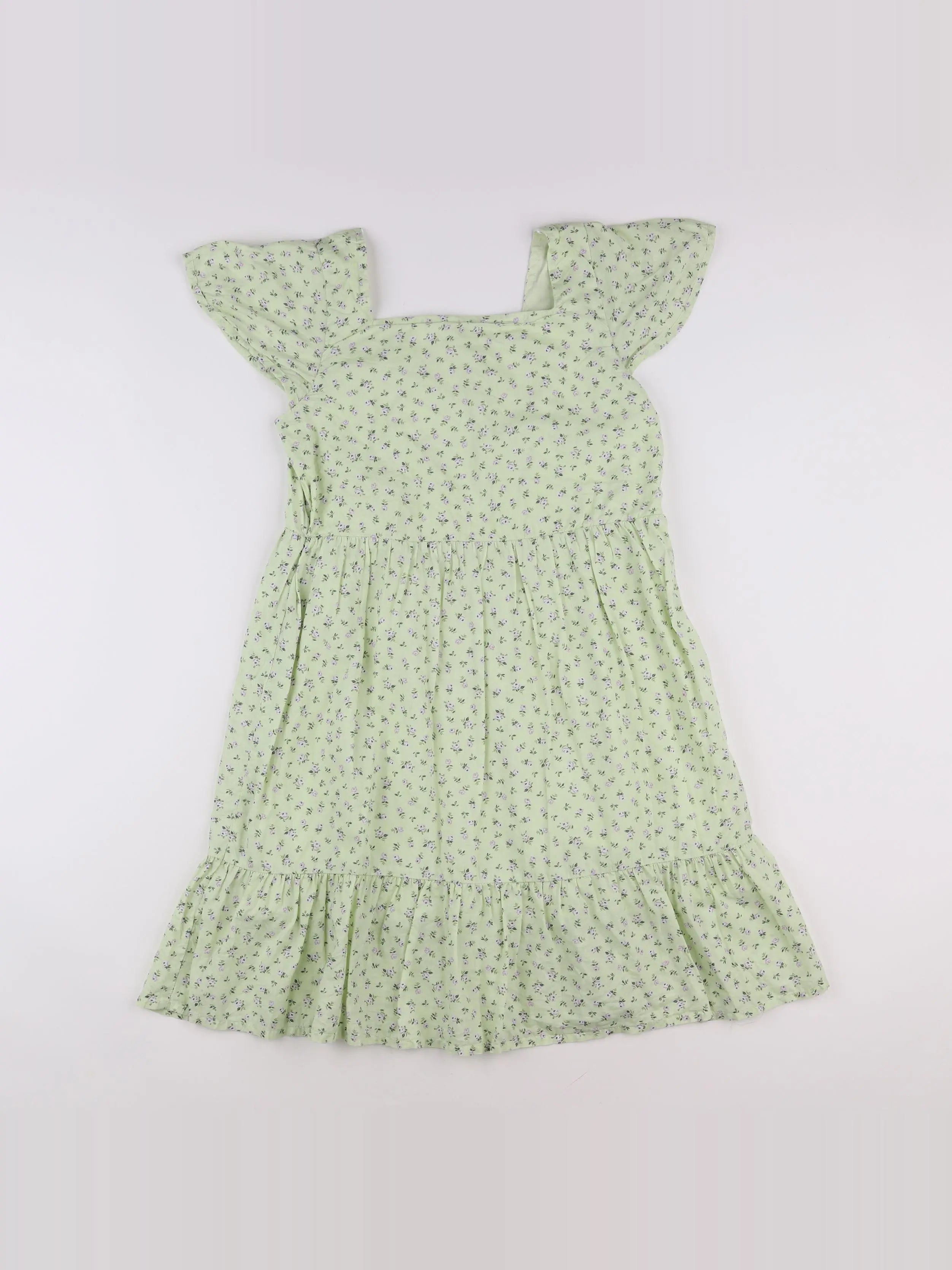H&M - robe vert - 12/13 ans