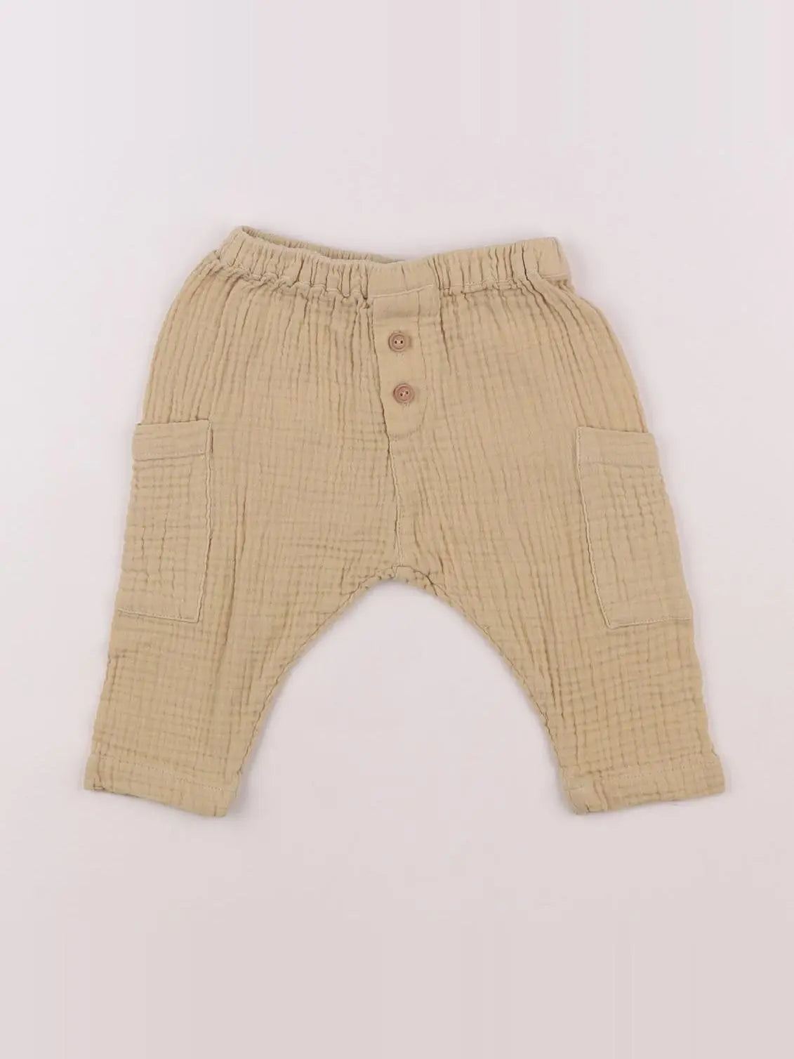 Little Cigogne - pantalon jaune - 6 mois