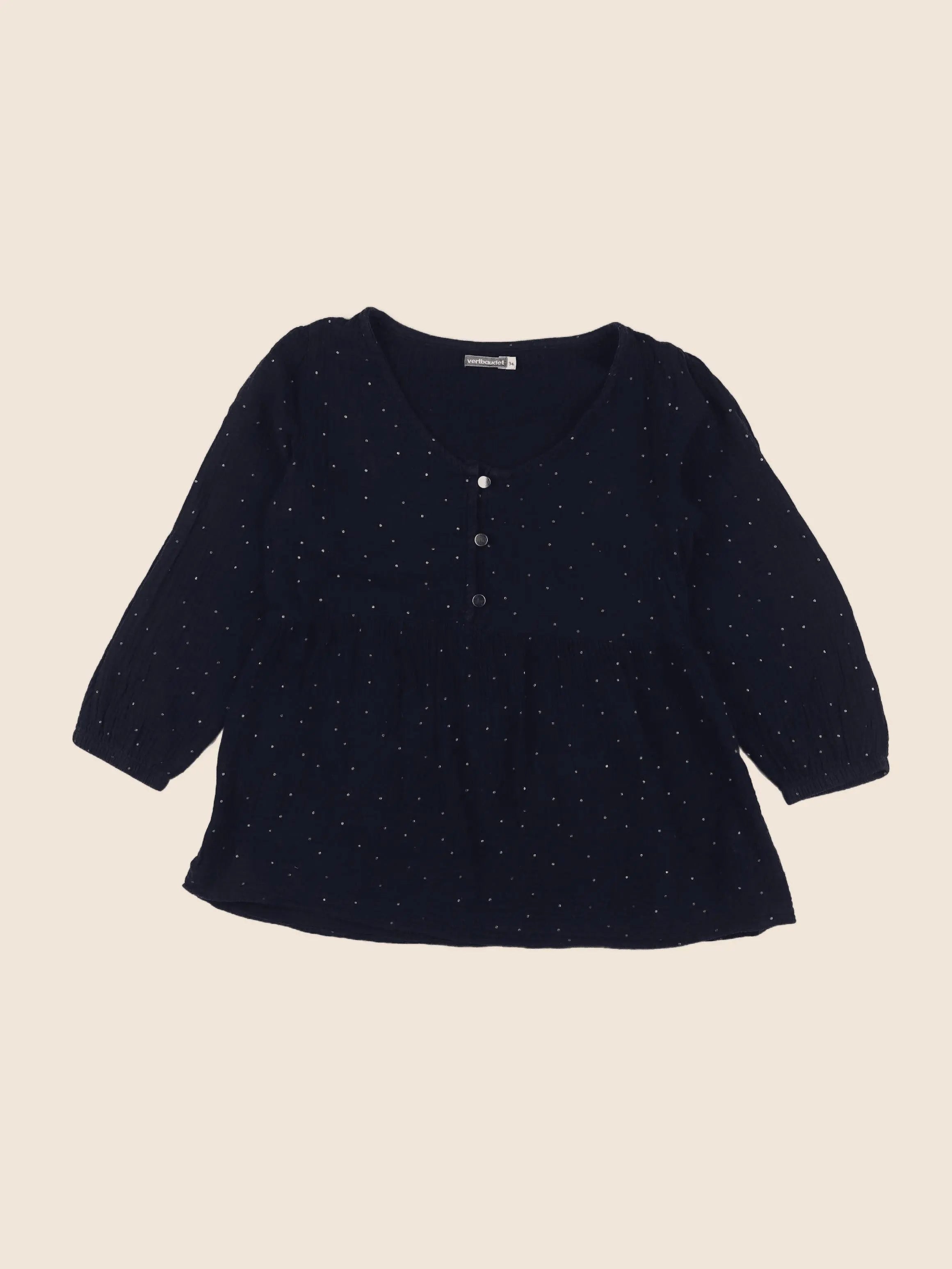 Vertbaudet - blouse grossesse bleu - 34