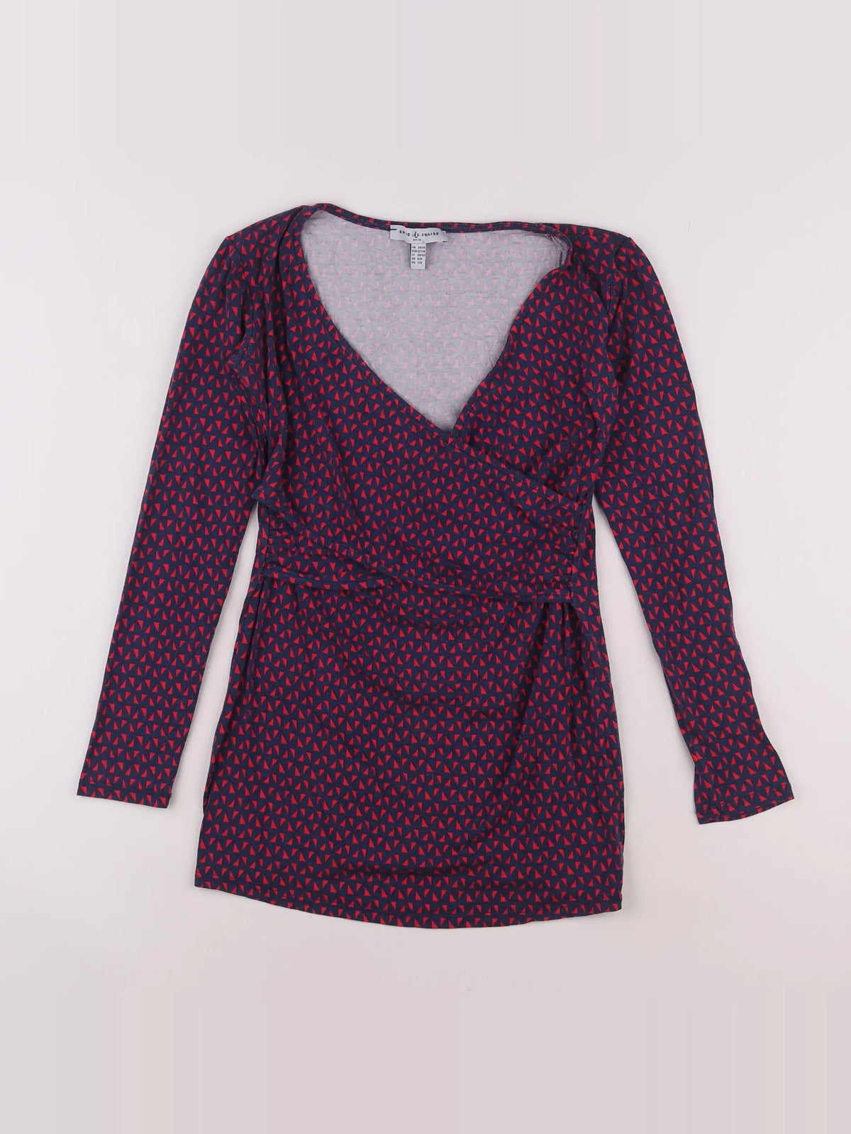 Envie de fraise - tee-shirt grossesse bleu, rouge - 34 à 36