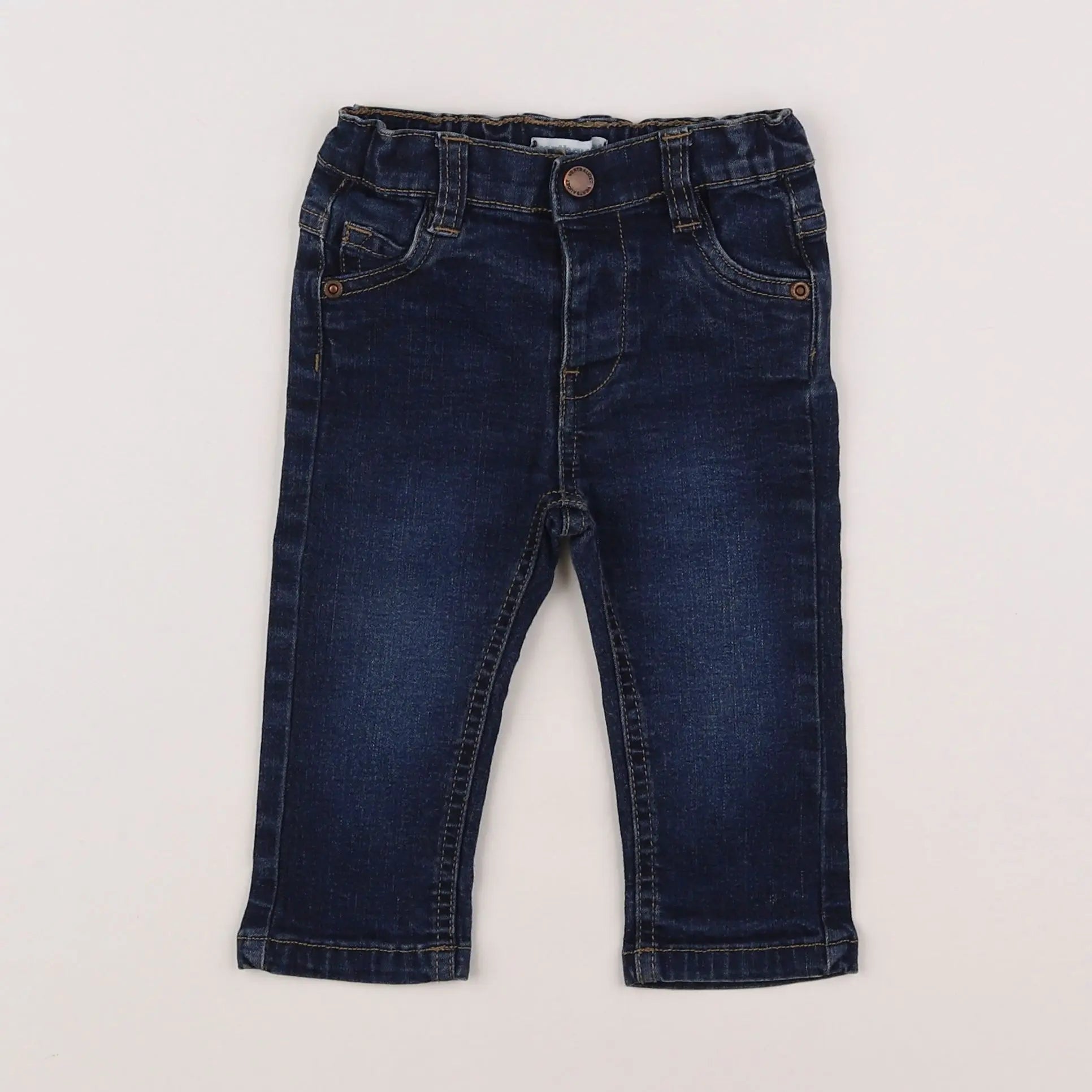 Vertbaudet - jean bleu - 9 mois