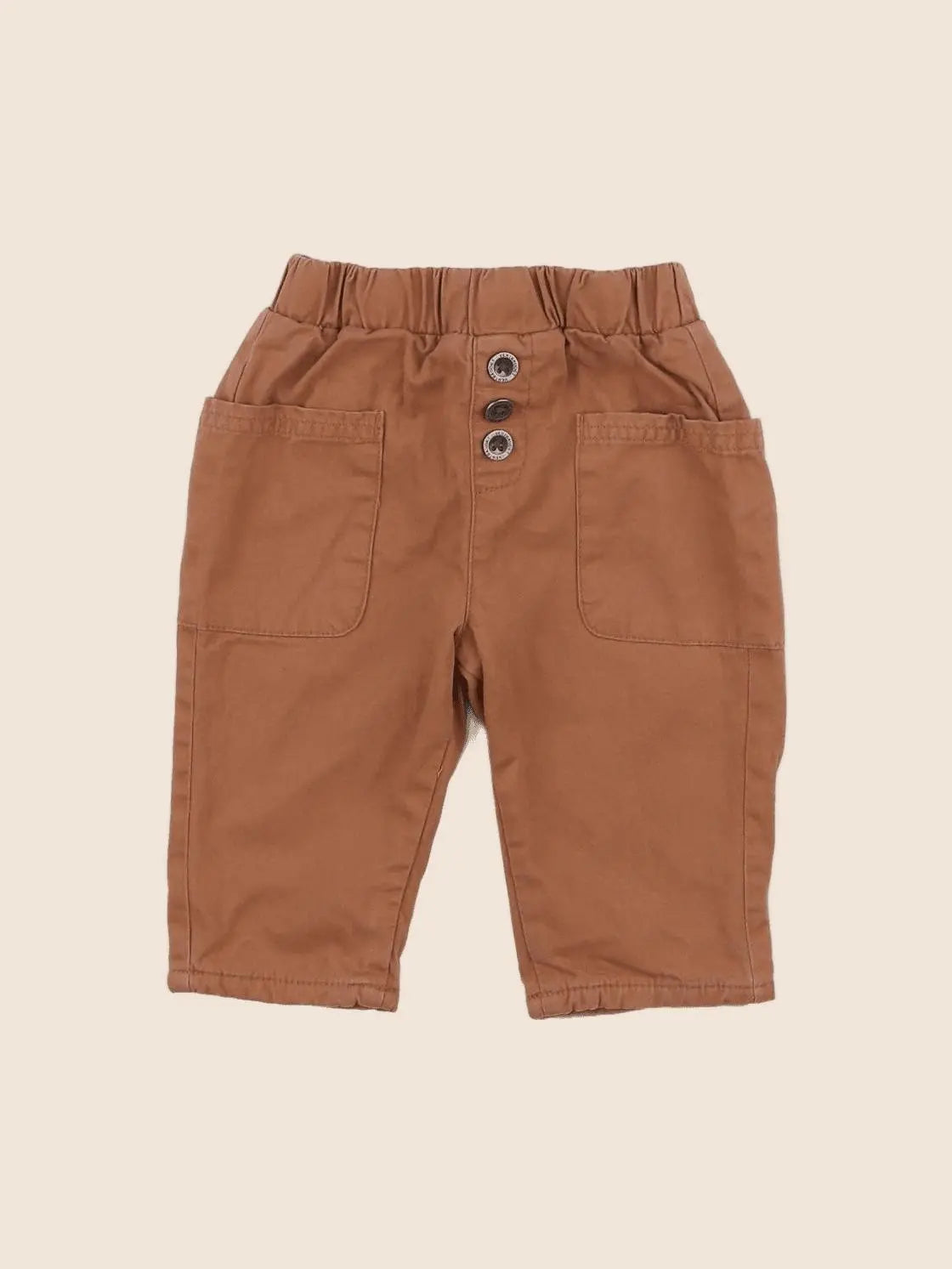Vertbaudet - pantalon marron - 6 mois
