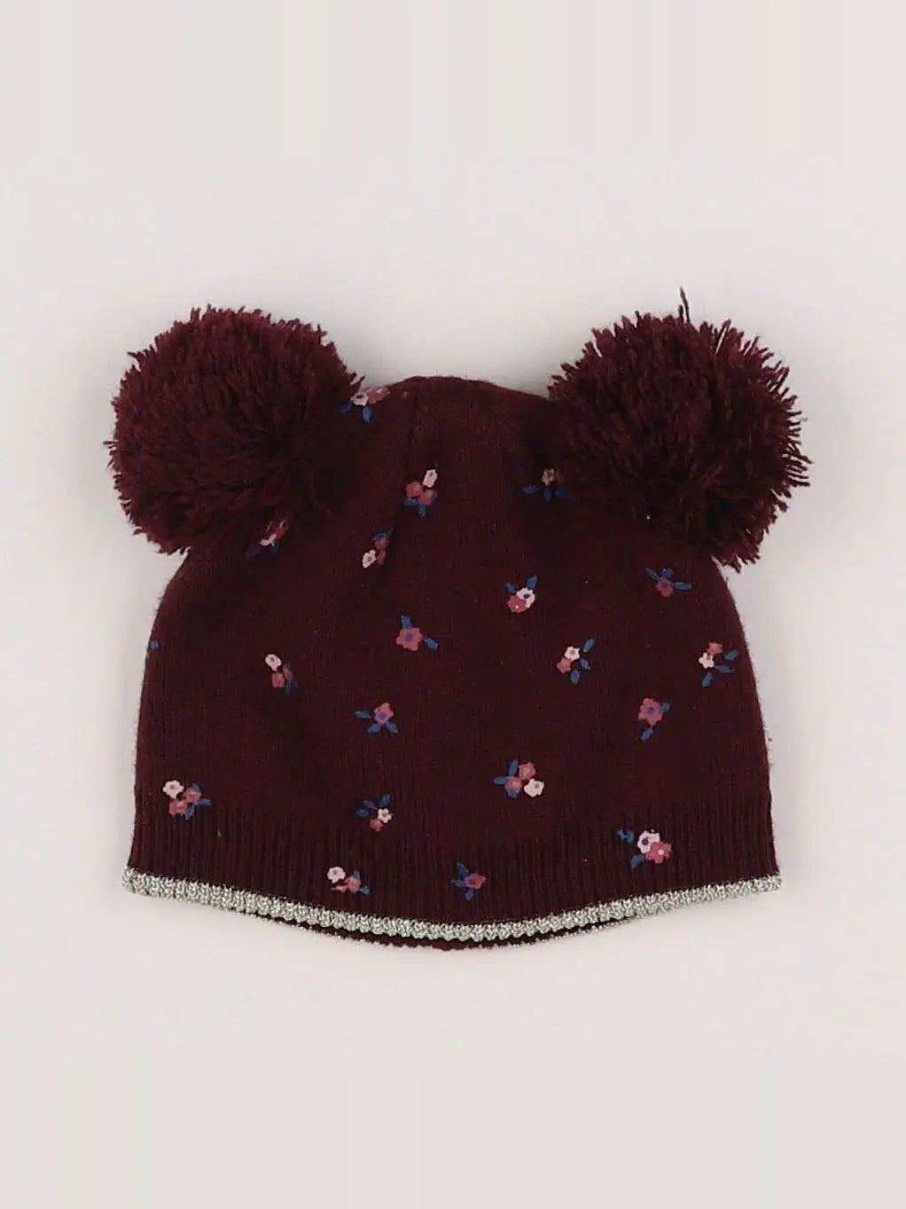 Vertbaudet - bonnet violet - 3/6 mois