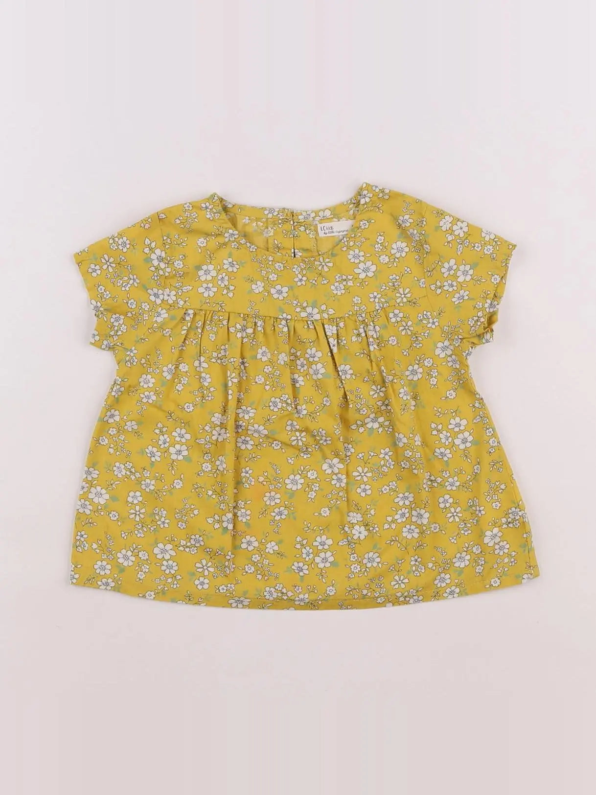 Little Cigogne - blouse blanc, jaune - 18 mois