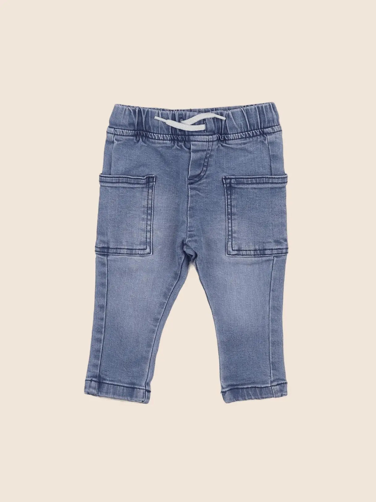 Vertbaudet - pantalon bleu - 6 mois