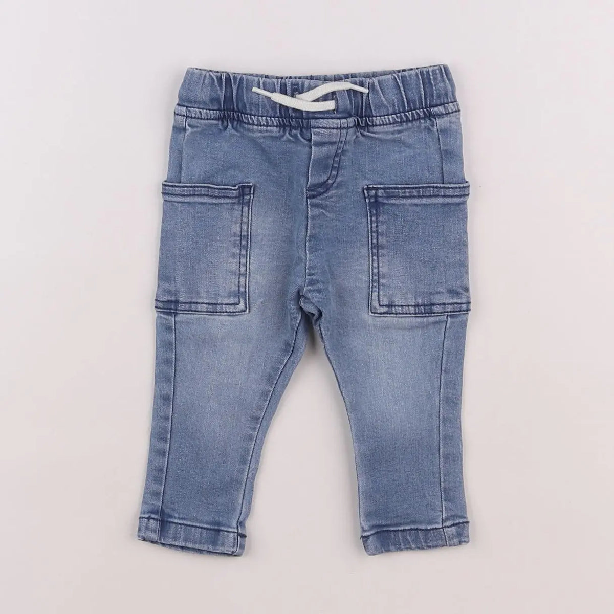 Vertbaudet - pantalon bleu - 6 mois