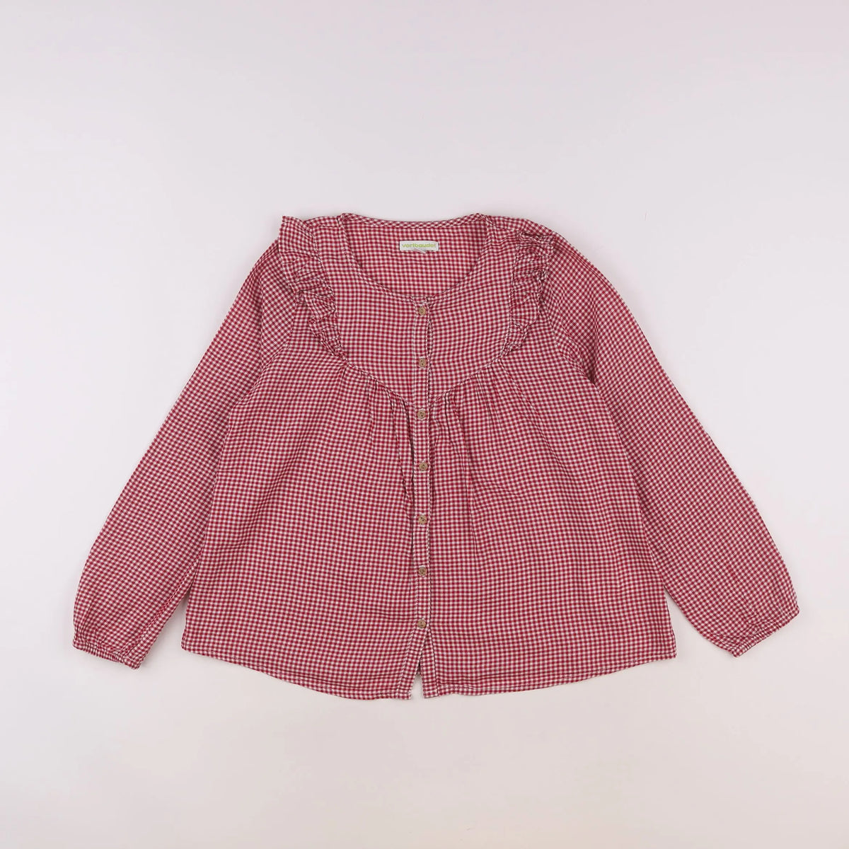 Vertbaudet - blouse rouge - 10 ans