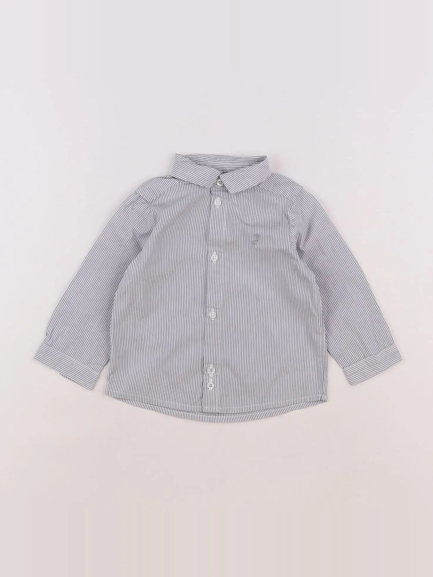 Jacadi - chemise gris - 12 mois