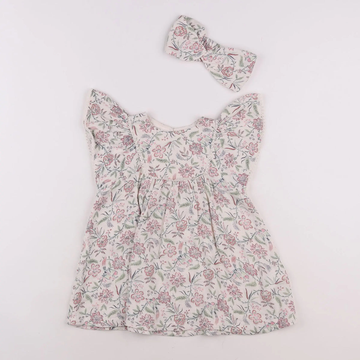 Vertbaudet - robe rose - 2 ans