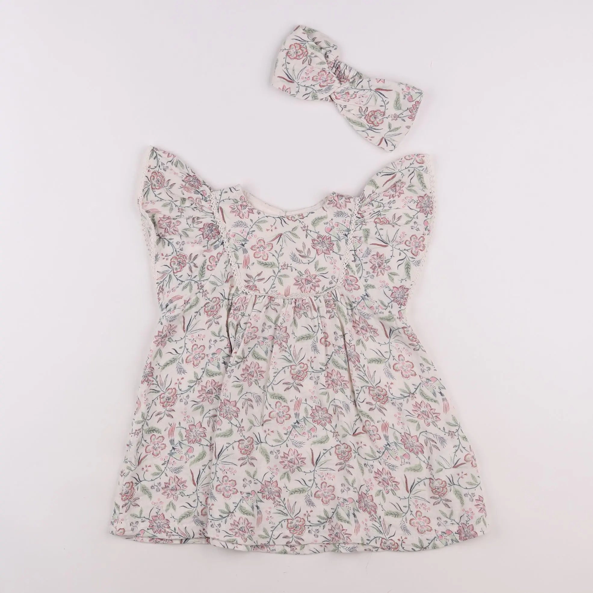 Vertbaudet - robe rose - 2 ans
