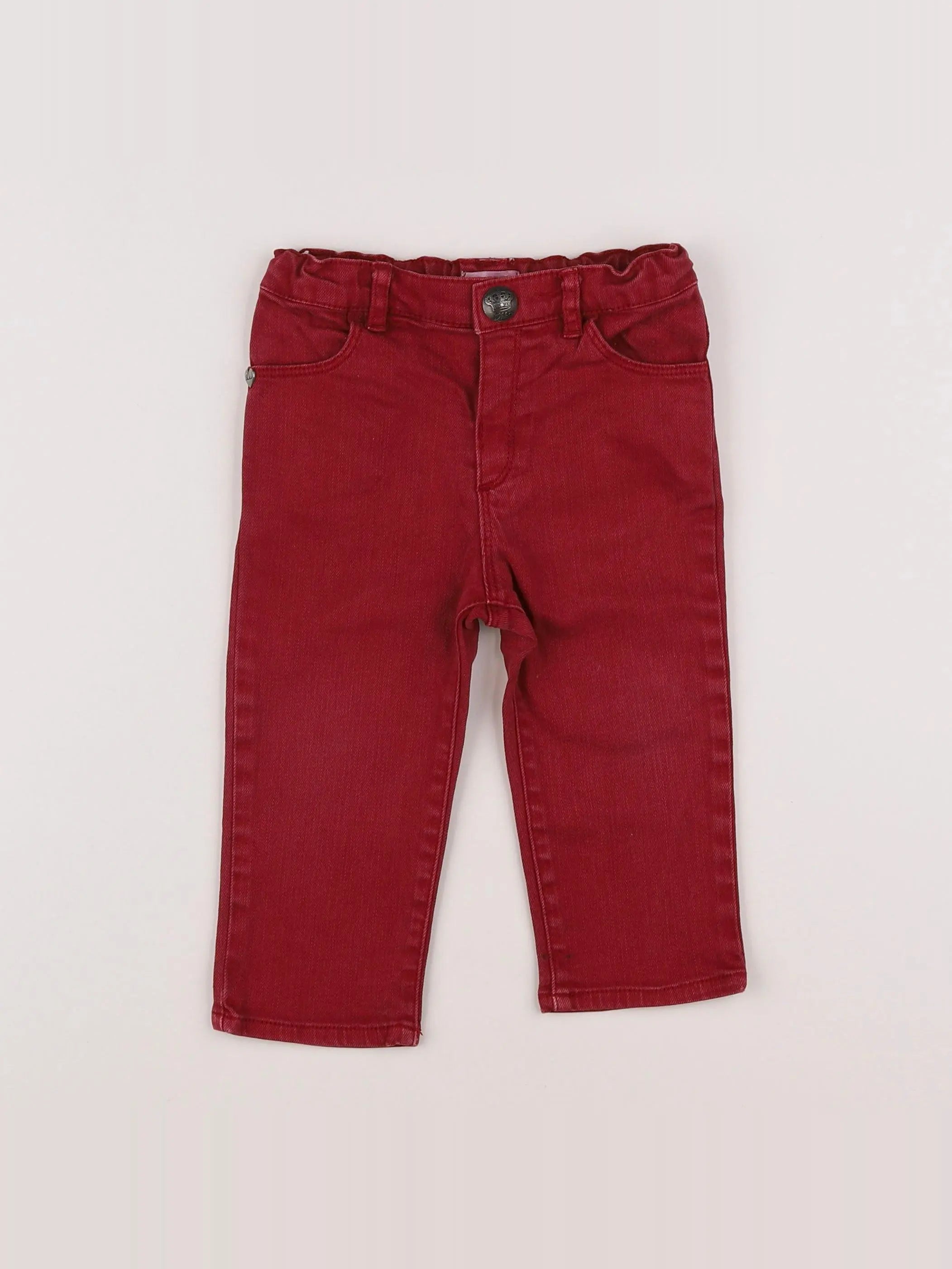 IKKS - pantalon rouge - 12 mois