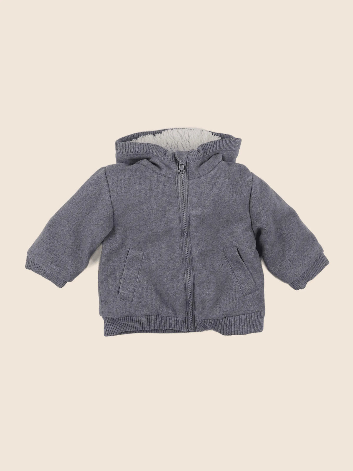 Vertbaudet - manteau gris - 9 mois