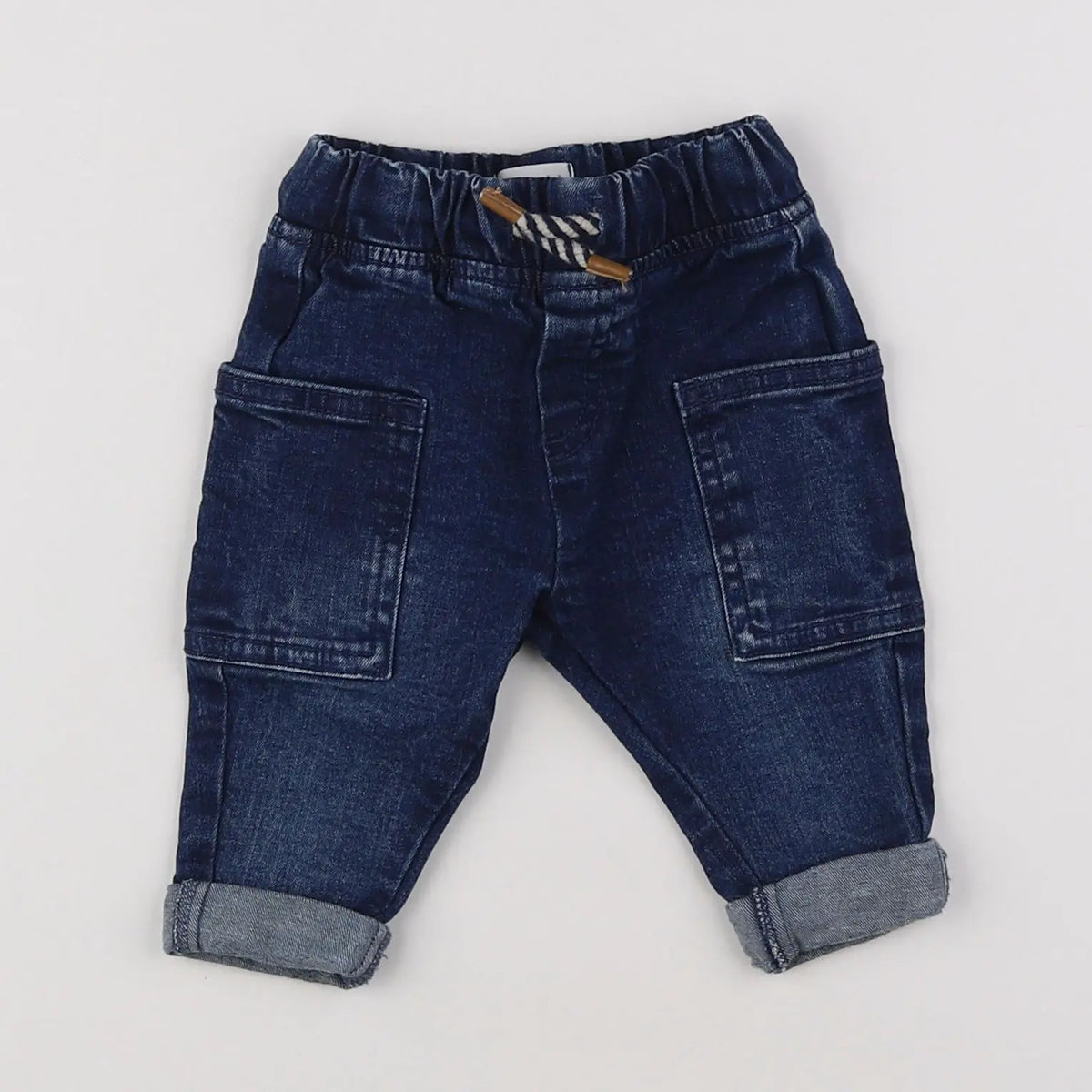 Vertbaudet - jean bleu - 3 mois