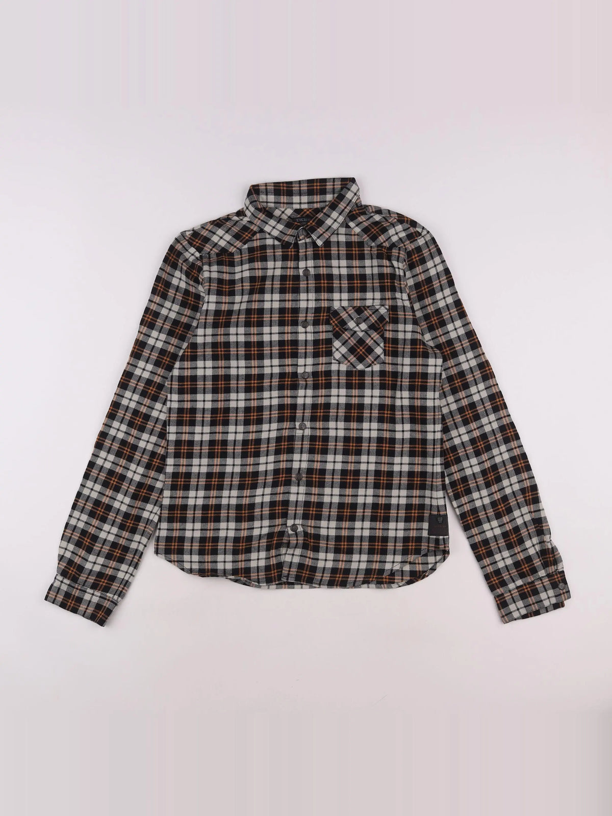 IKKS - chemise orange, noir - 14 ans