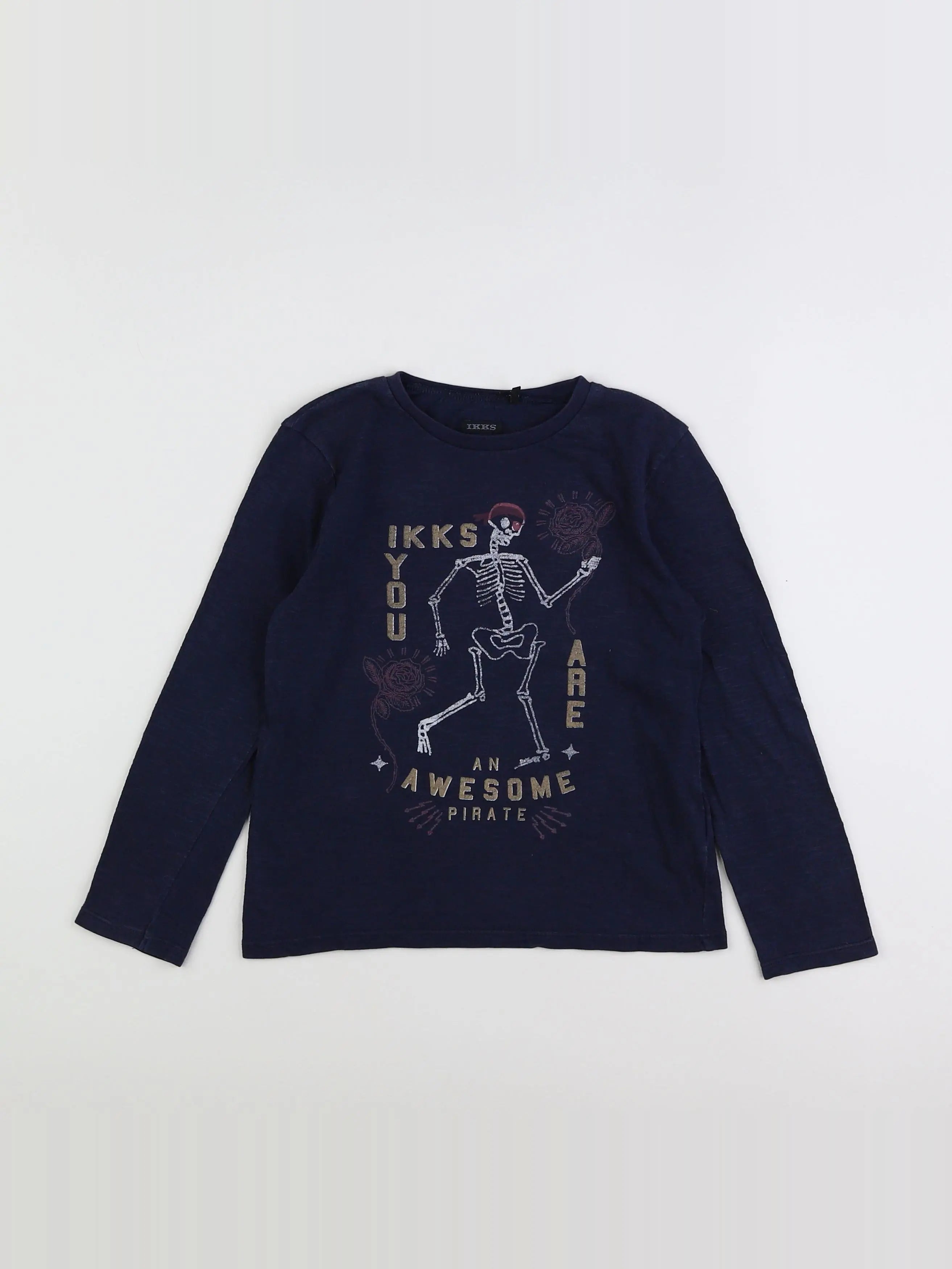 IKKS - tee-shirt bleu - 6 ans