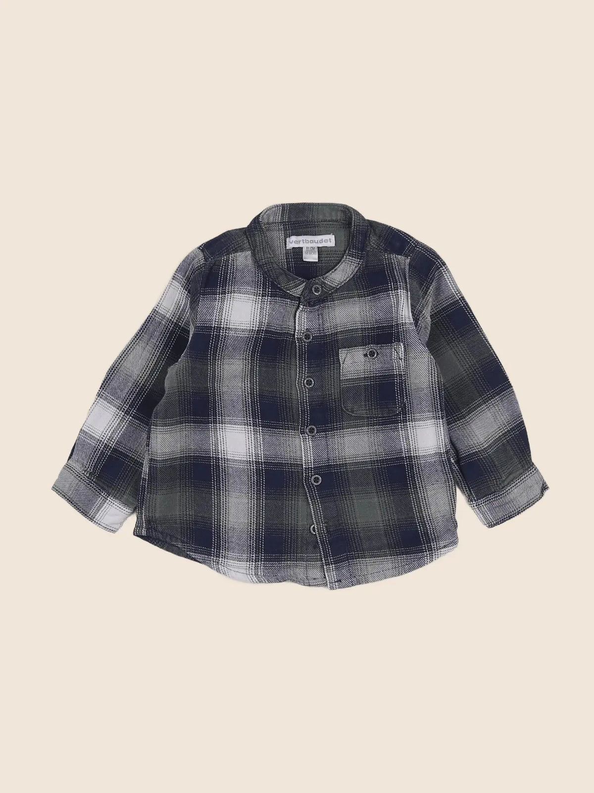 Vertbaudet - chemise bleu - 18 mois