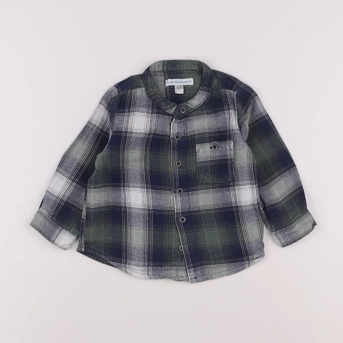 Vertbaudet - chemise bleu - 18 mois