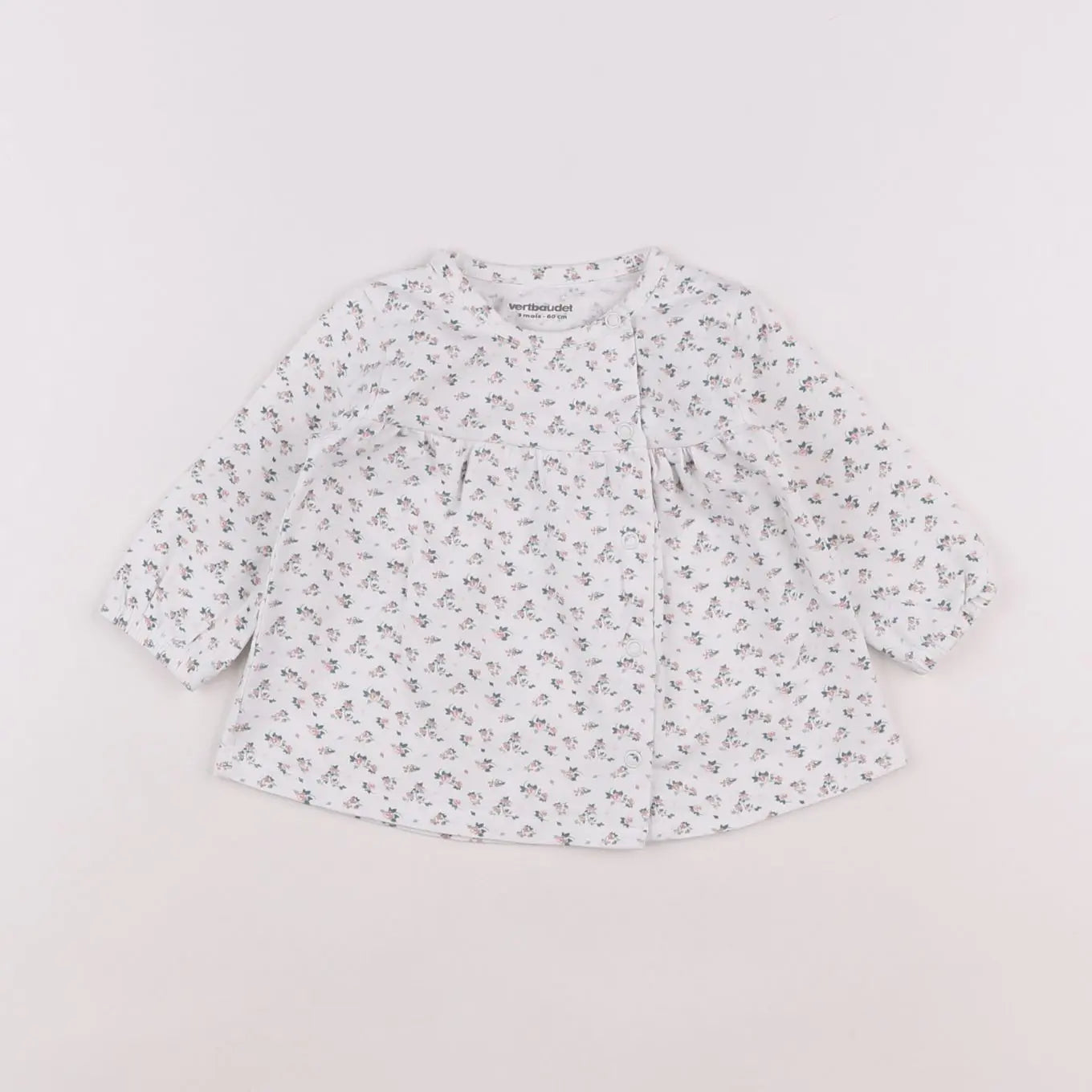 Vertbaudet - tee-shirt multicolore - 3 mois