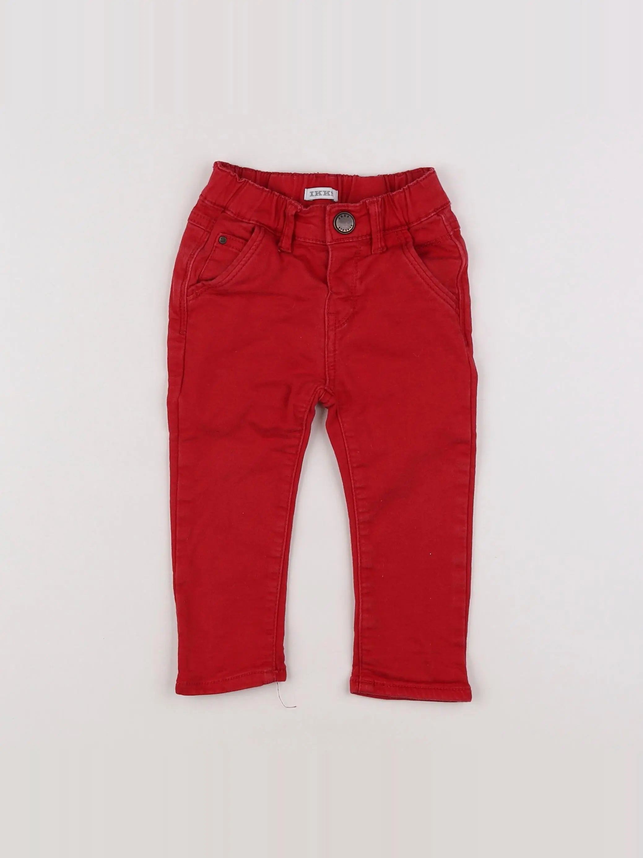 IKKS - pantalon rouge - 18 mois