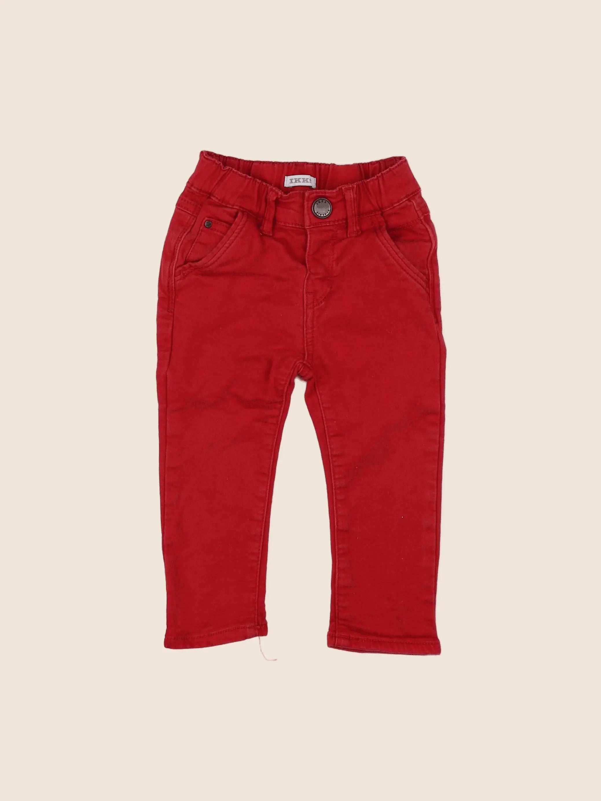 IKKS - pantalon rouge - 18 mois