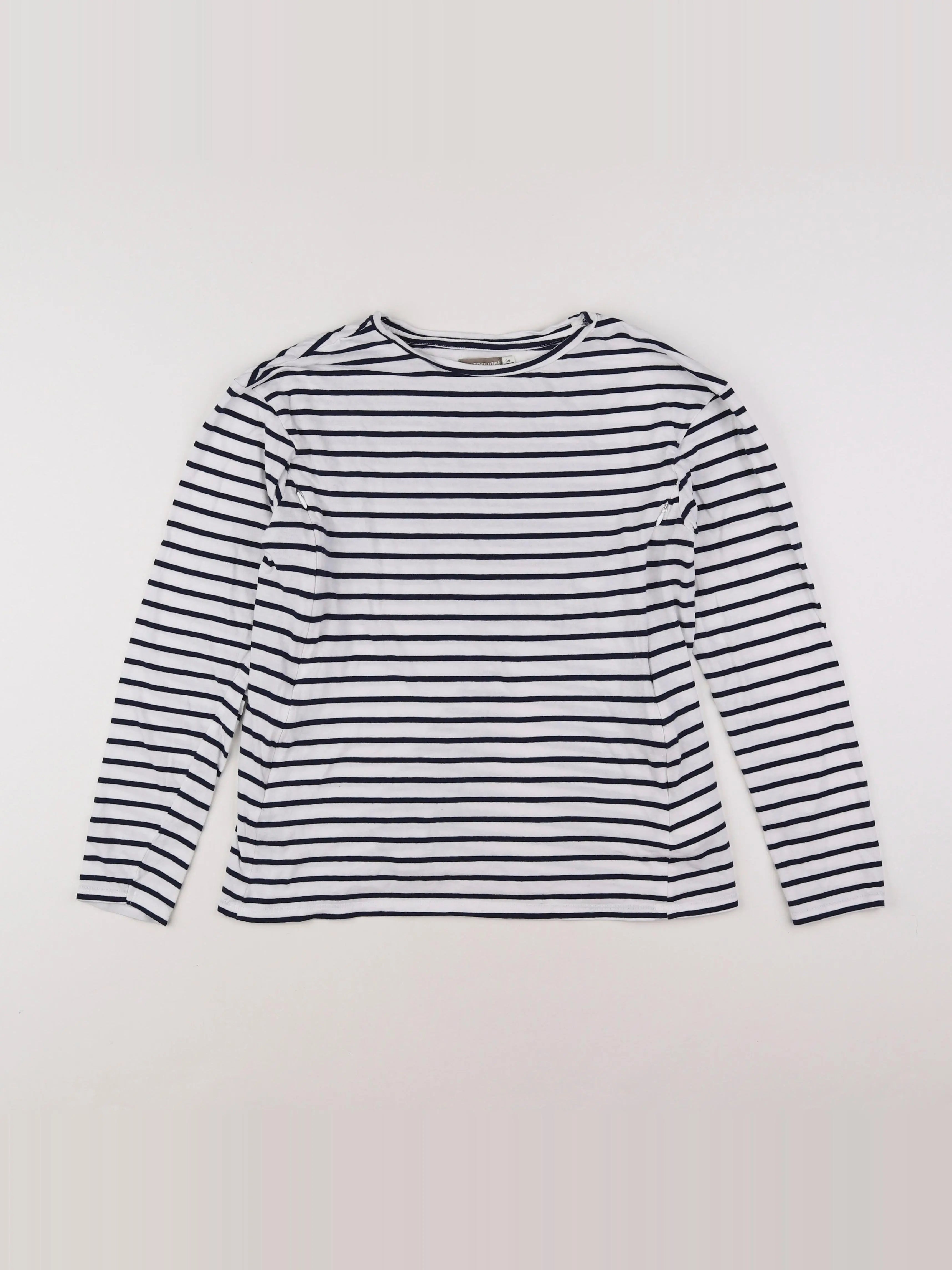 Vertbaudet - tee-shirt grossesse blanc, bleu - 34 à 36