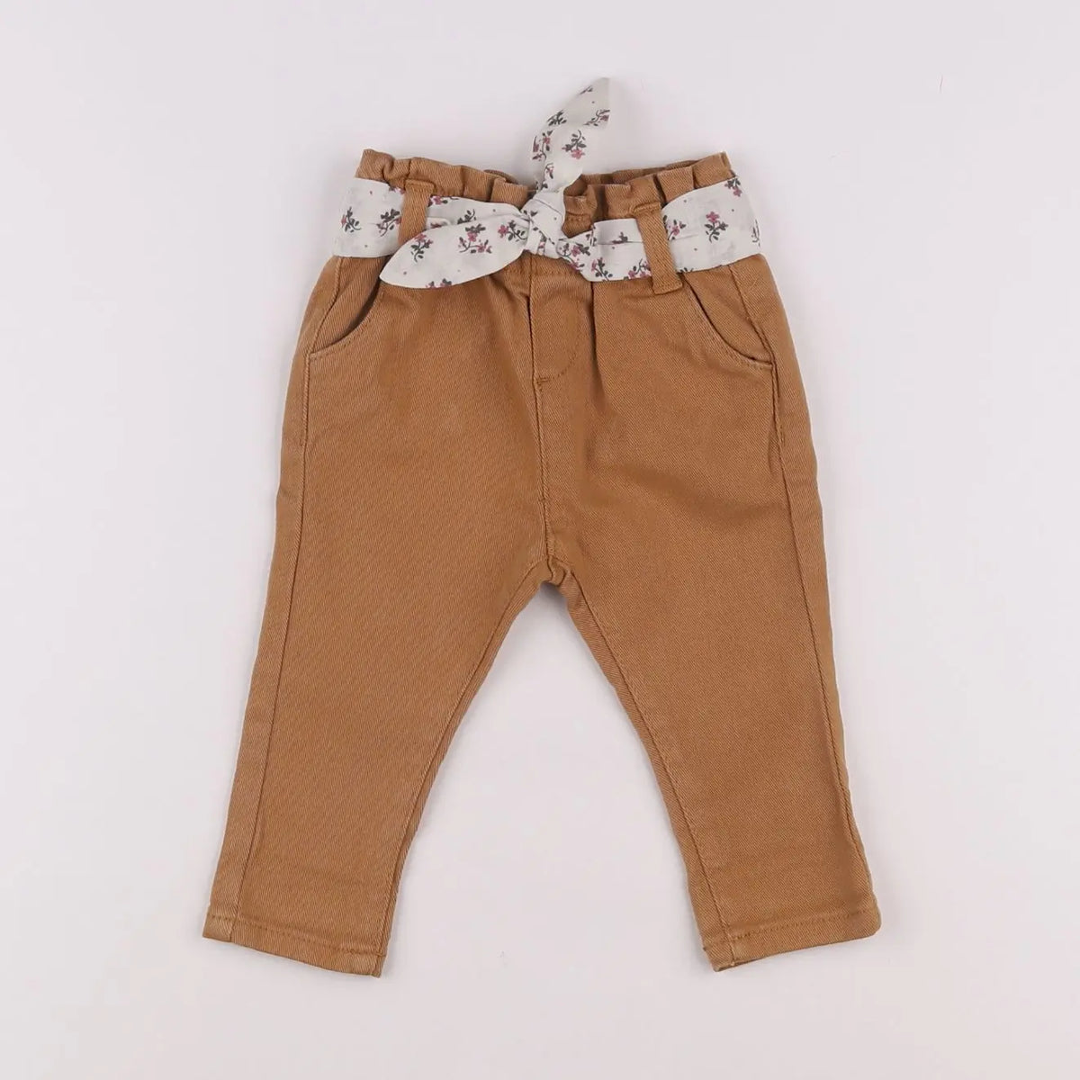 Vertbaudet - jean marron - 6 mois