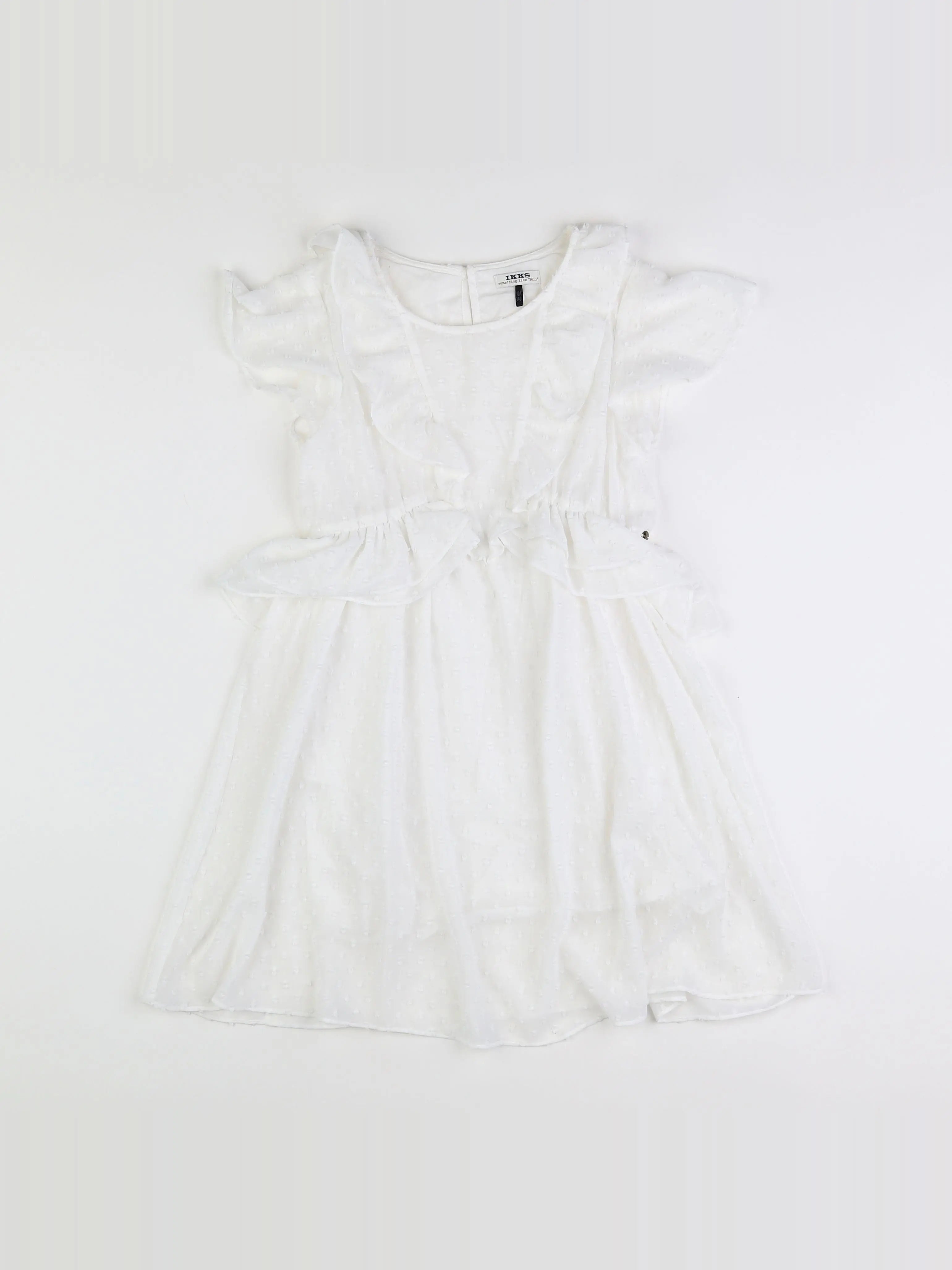 IKKS - robe blanc - 10 ans