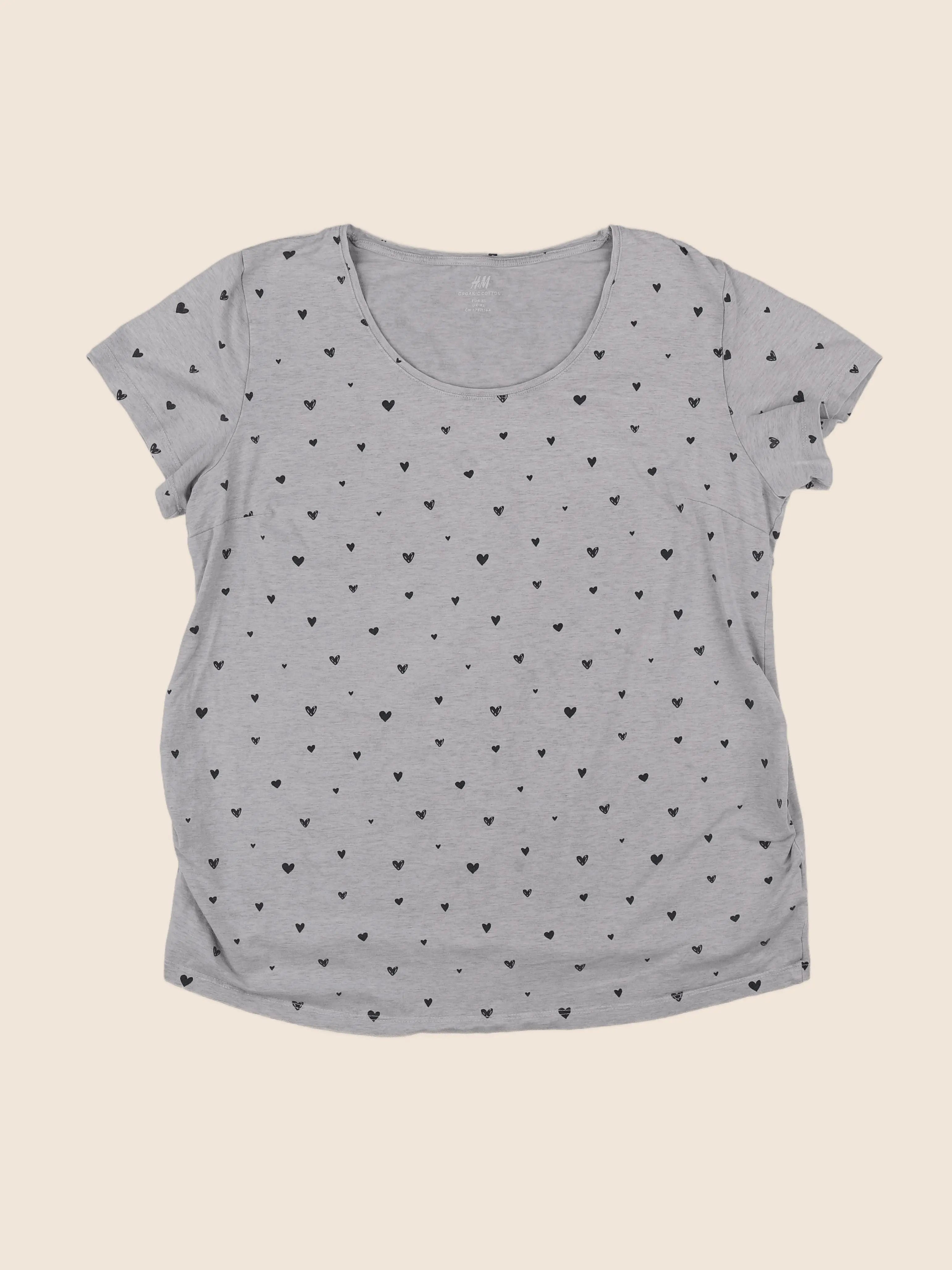 H&M - tee-shirt grossesse gris - 48 à 50