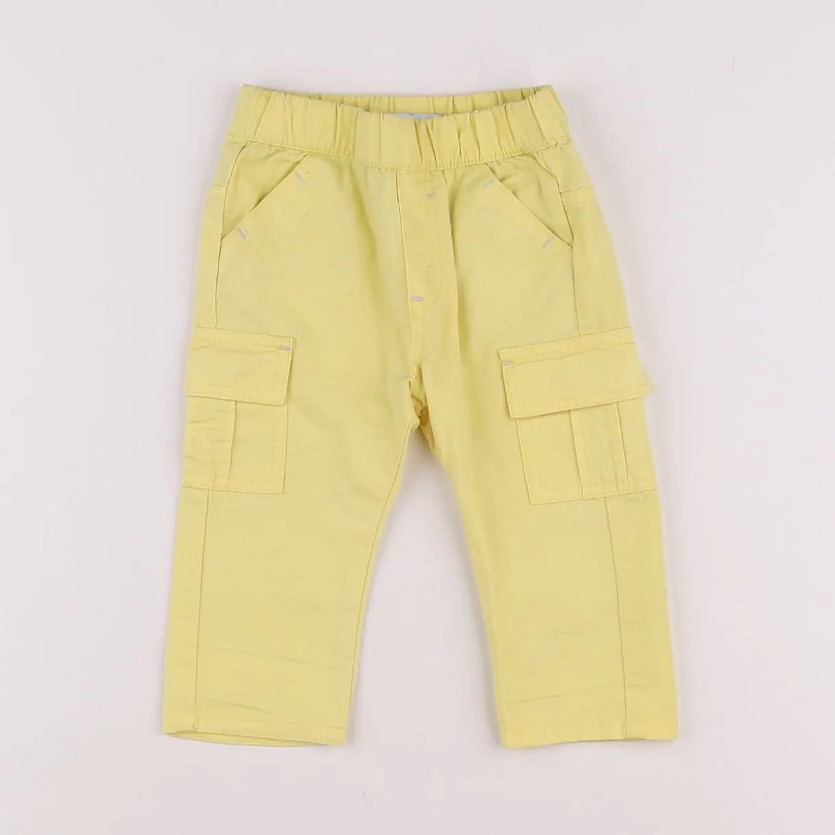 Vertbaudet - pantalon jaune - 6 mois