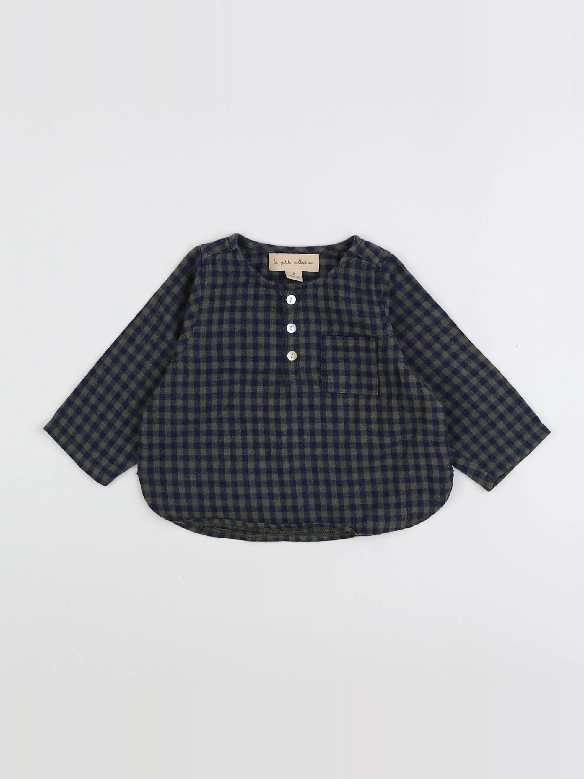 La Petite Collection - chemise vert - 6 mois