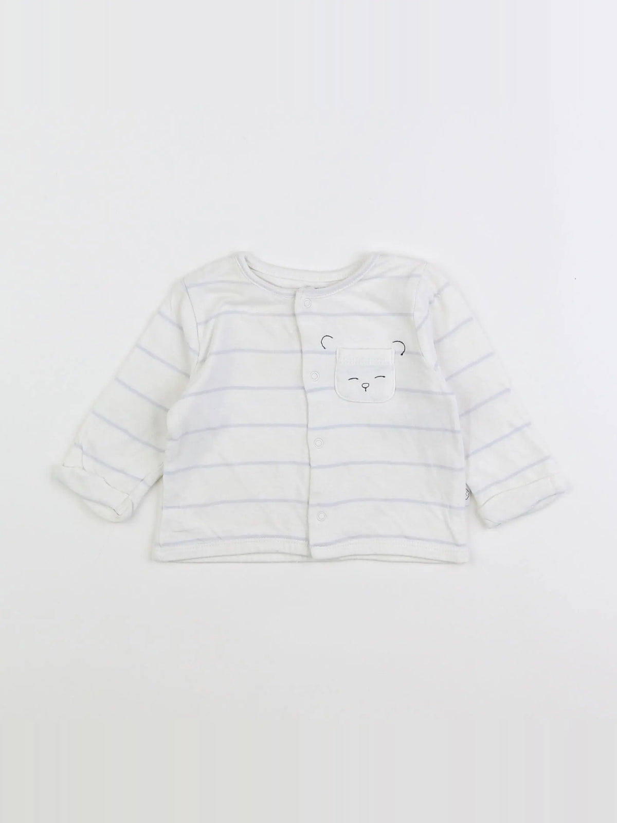 Petit Bateau - tee-shirt blanc - 6 mois