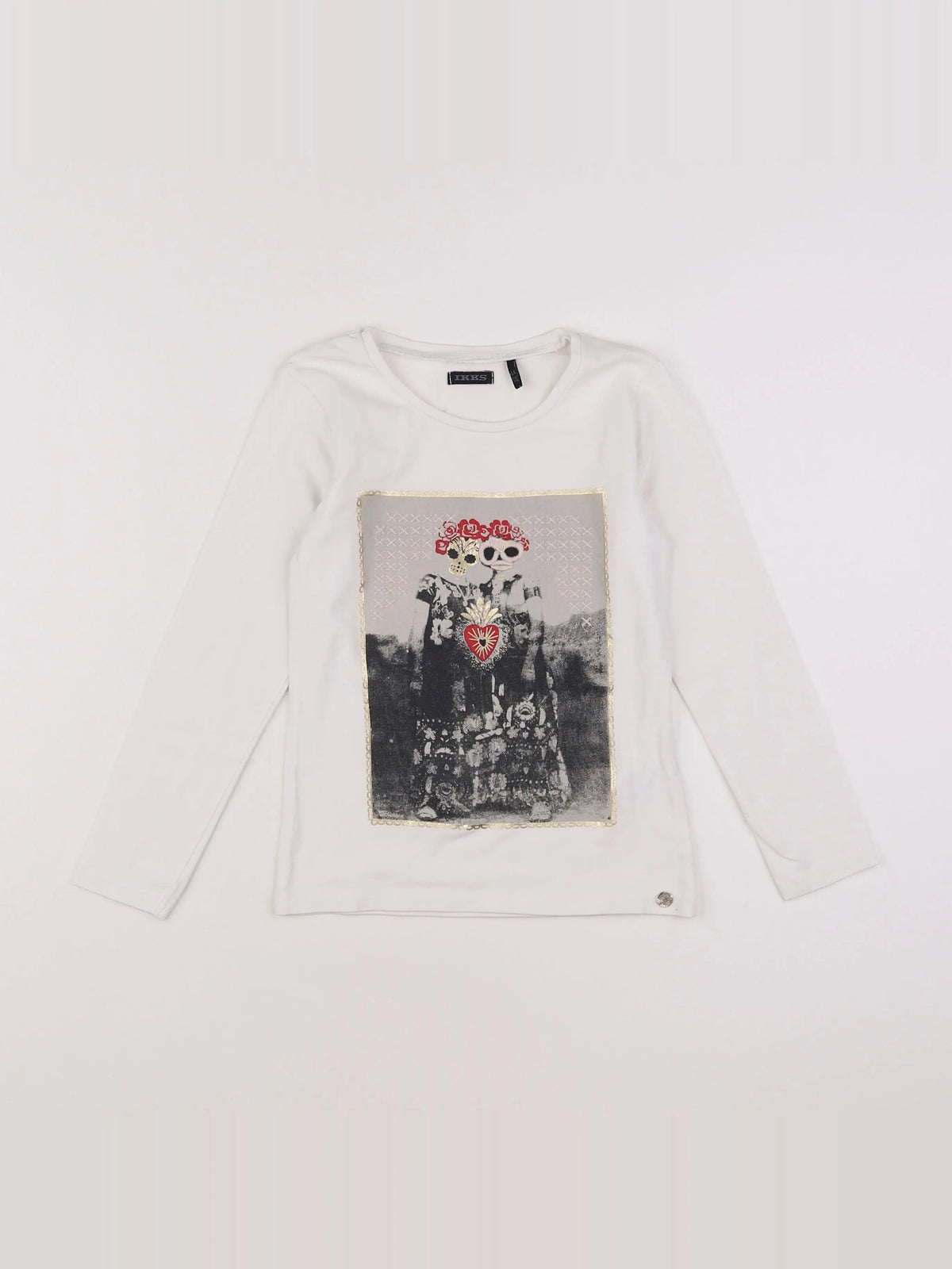 IKKS - tee-shirt blanc - 6 ans