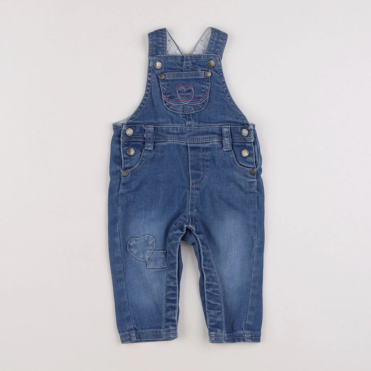Vertbaudet - salopette bleu - 3 mois