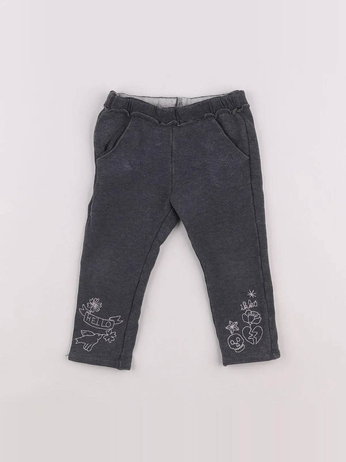 IKKS - jegging gris - 9/12 mois