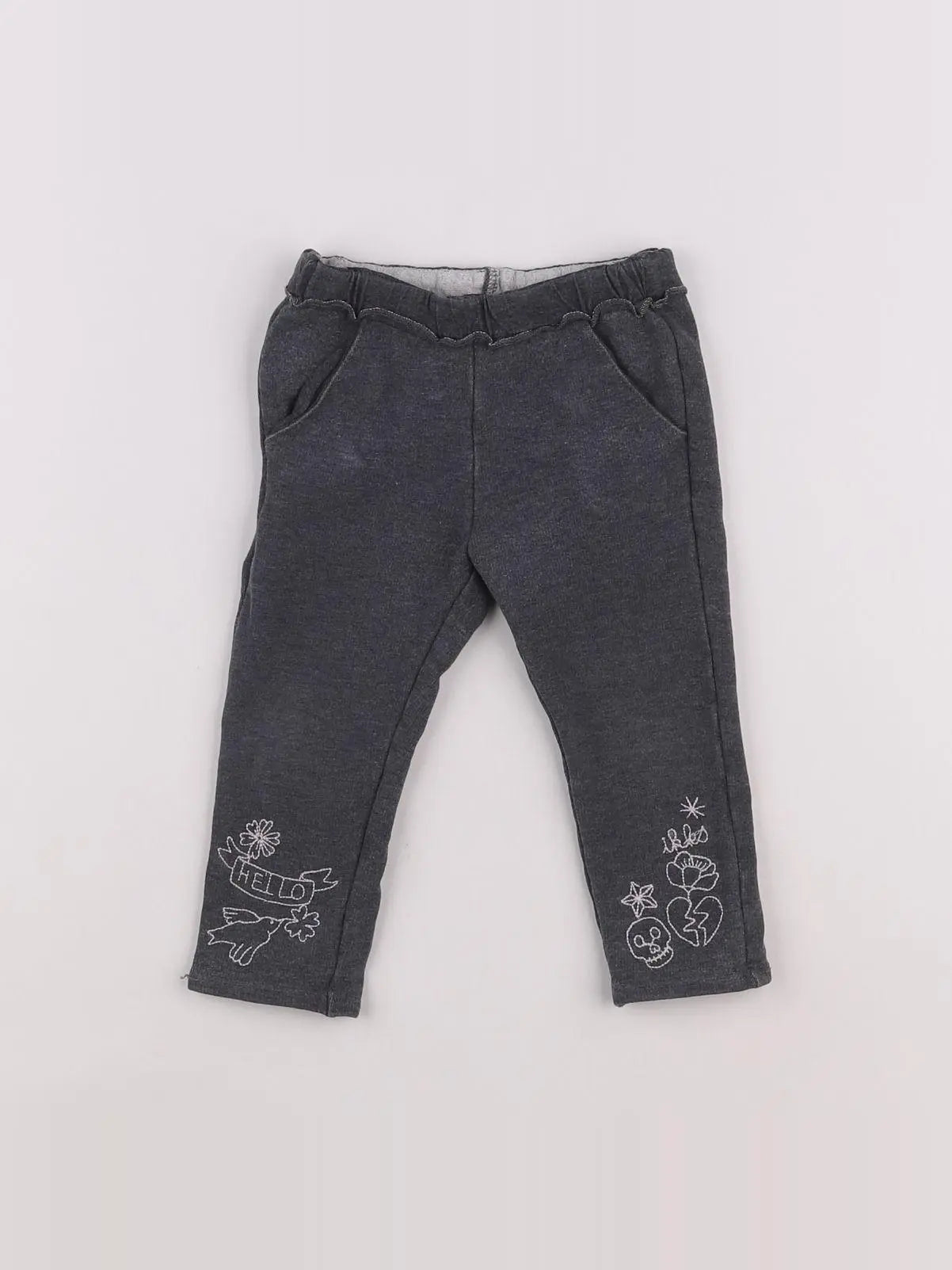 IKKS - jegging gris - 9/12 mois