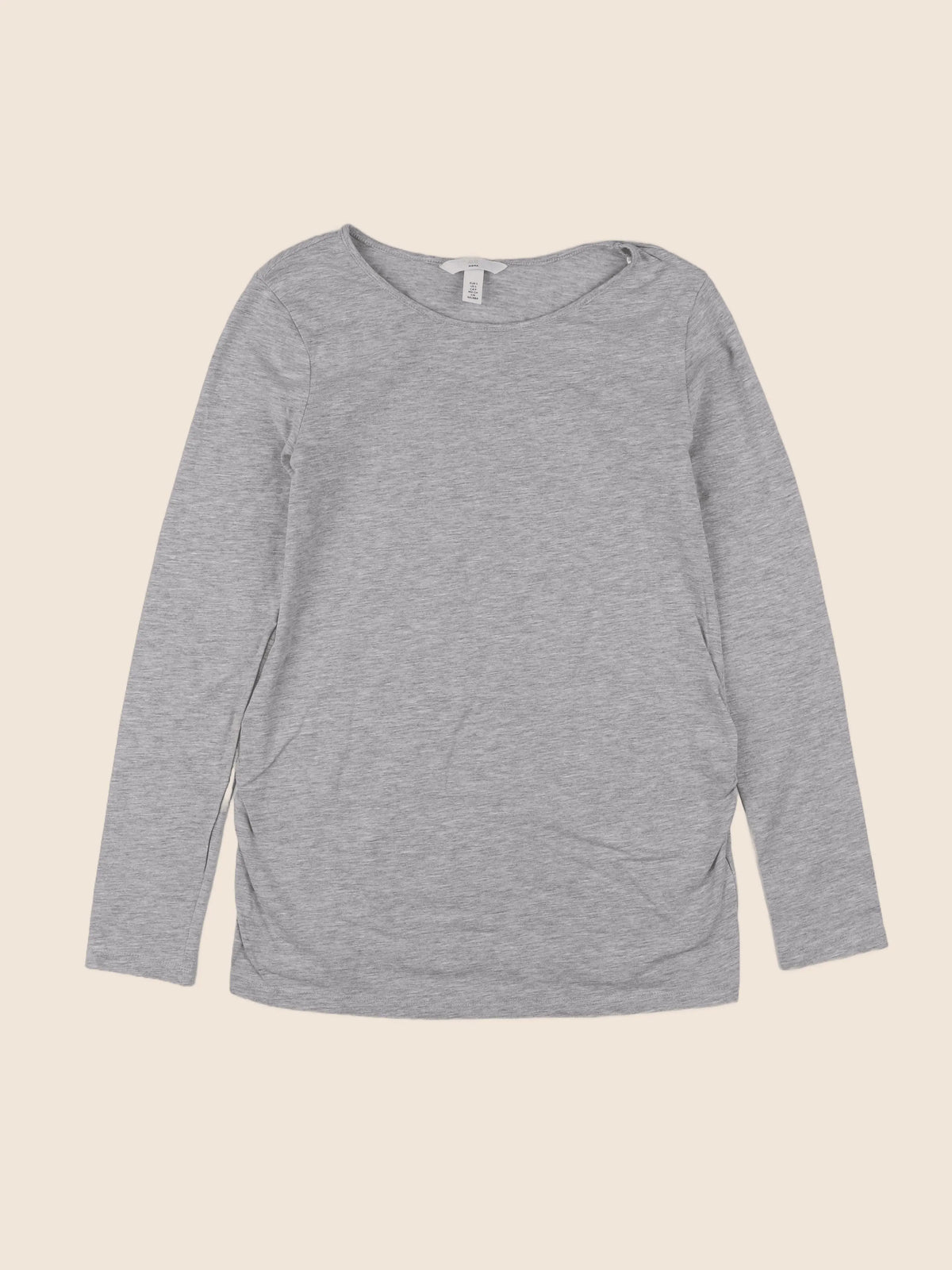 H&M - tee-shirt grossesse gris - 36 à 38
