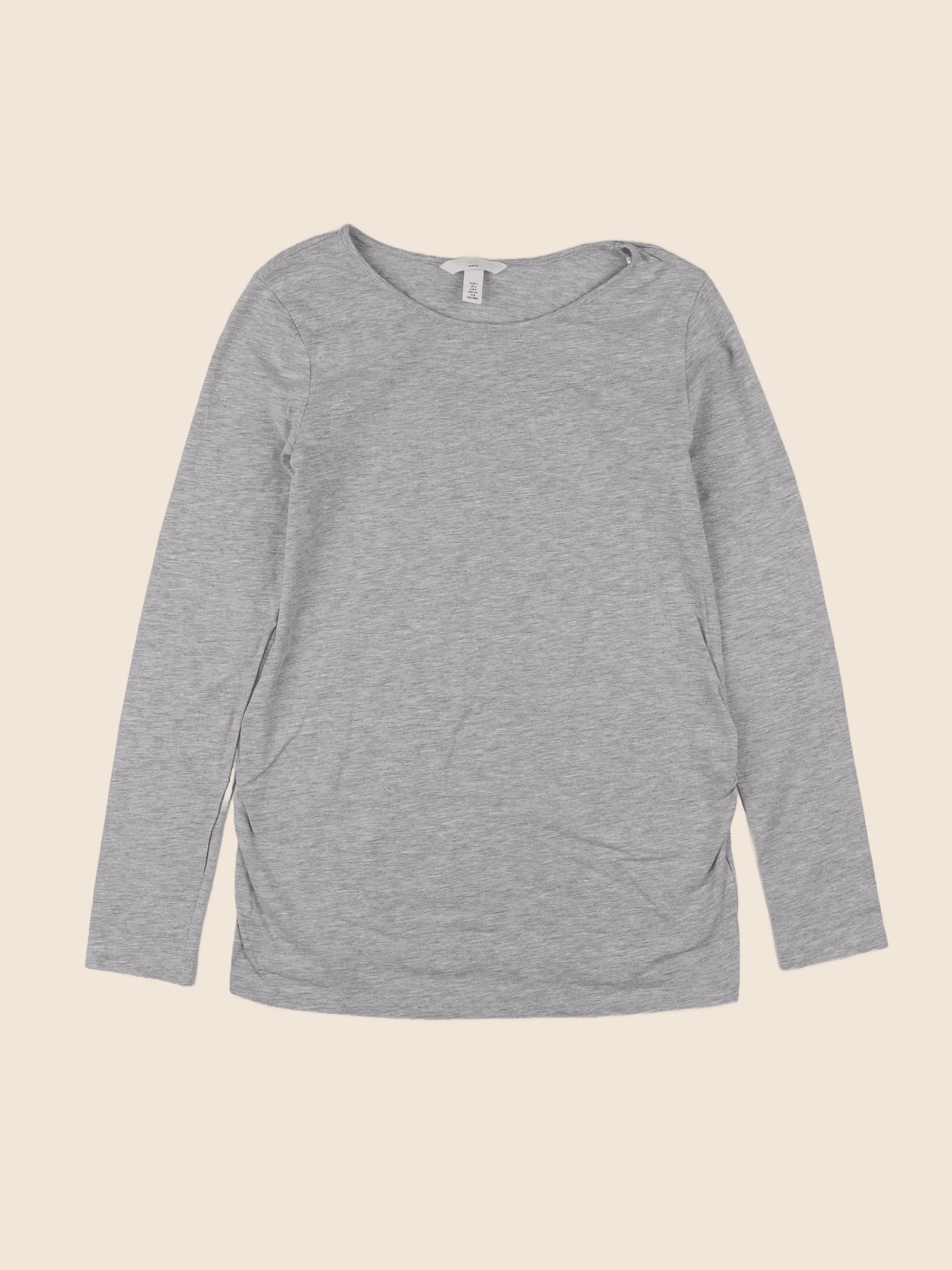 H&M - tee-shirt grossesse gris - 36 à 38