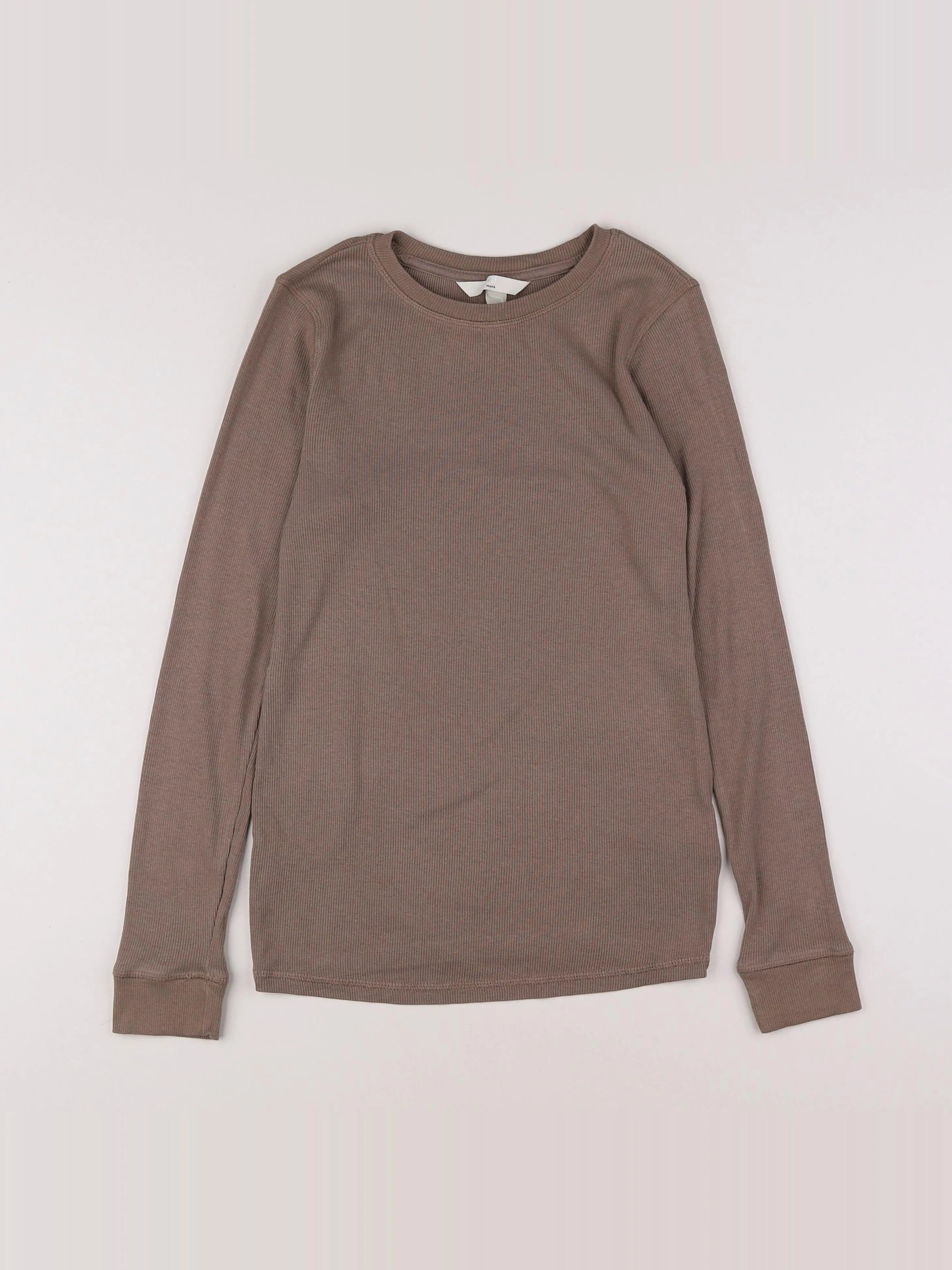 H&M - tee-shirt grossesse marron - 36 à 38